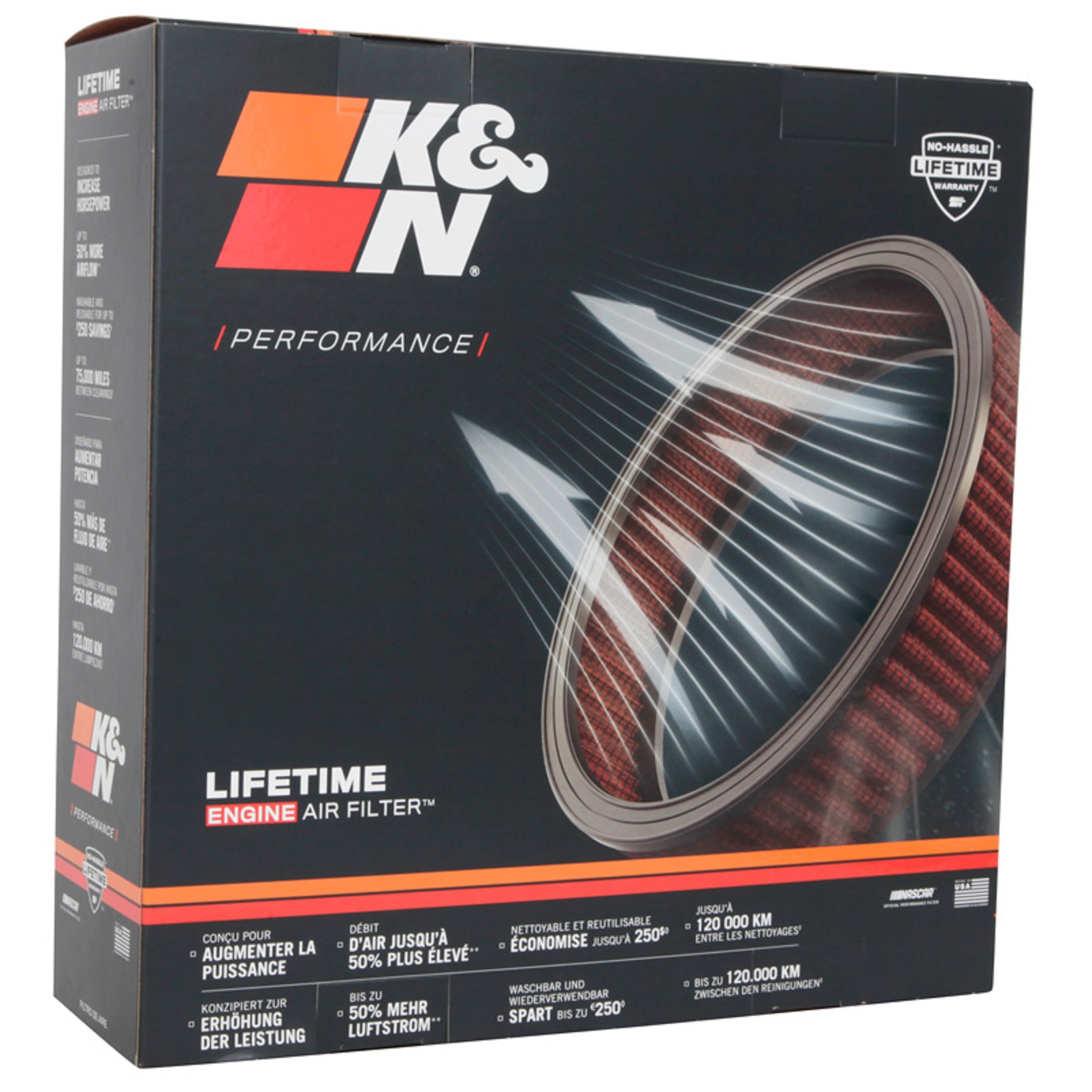 K&N Tauschluftfilter für BMW X5 M X6 M 4.4 V8 2009-2014