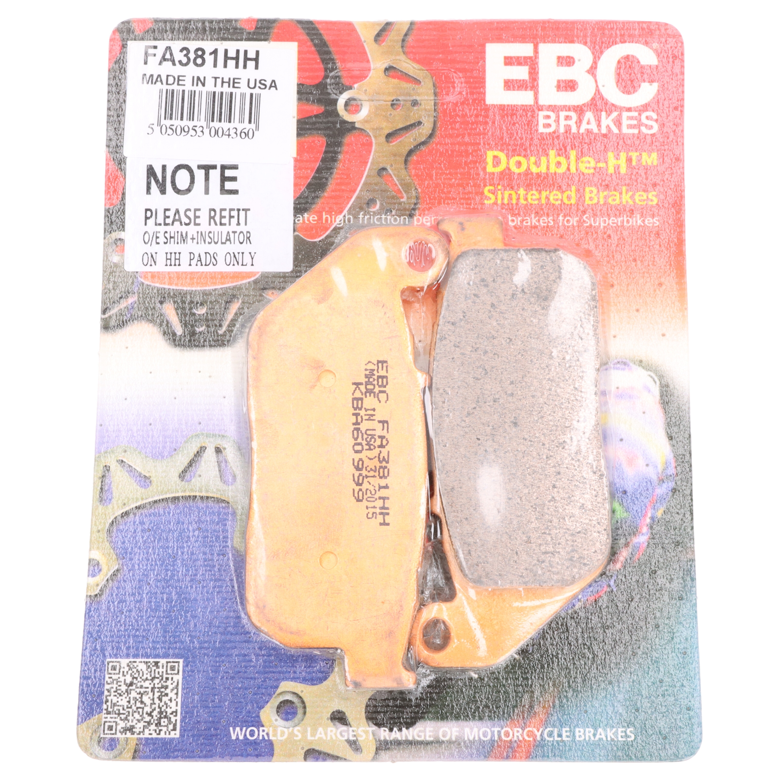 EBC FA381HH Bremsbeläge für Chopper Sintermetall