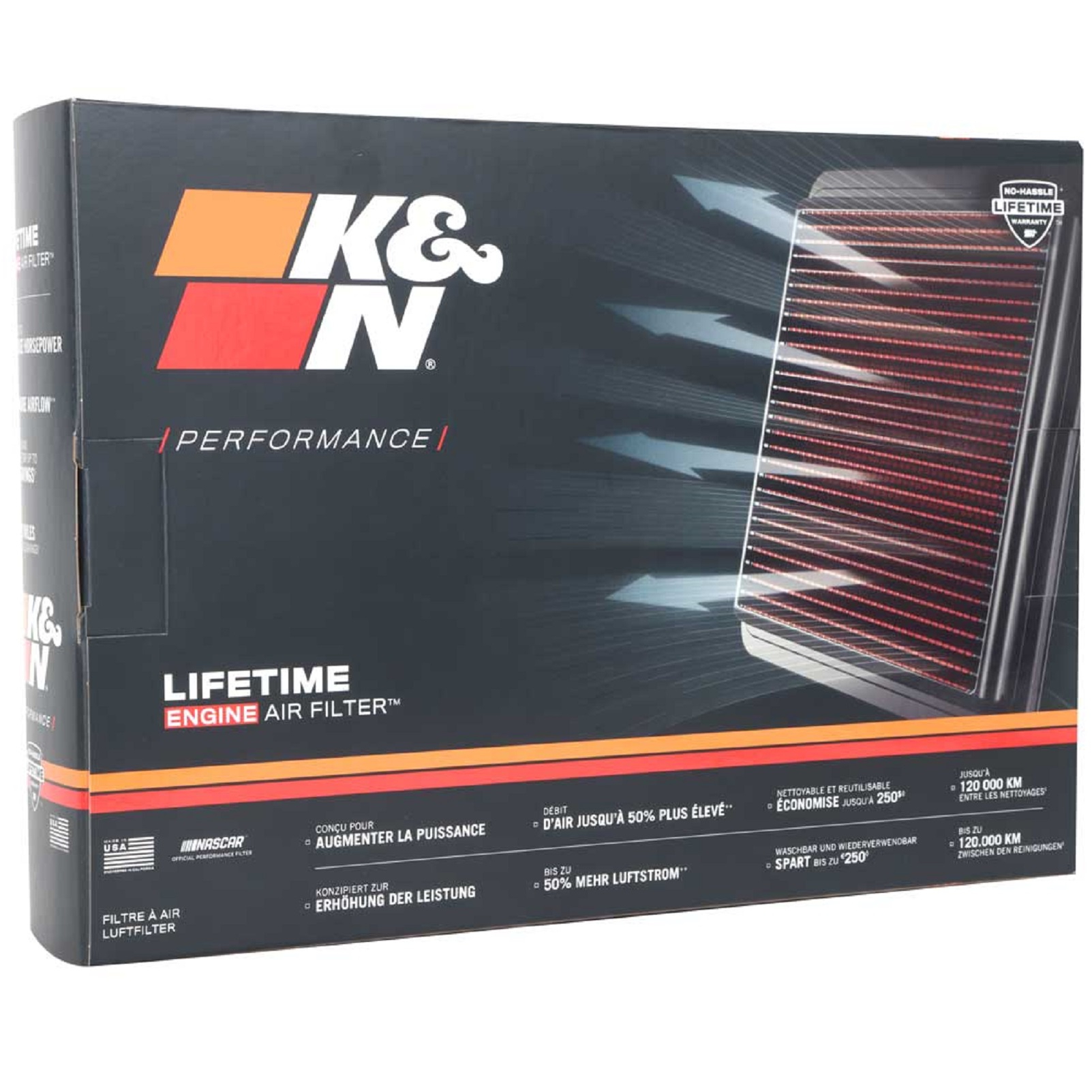 K&N Tauschluftfilter für BMW M5 M8 Gran Coupé 4.4 V8 2018-2022