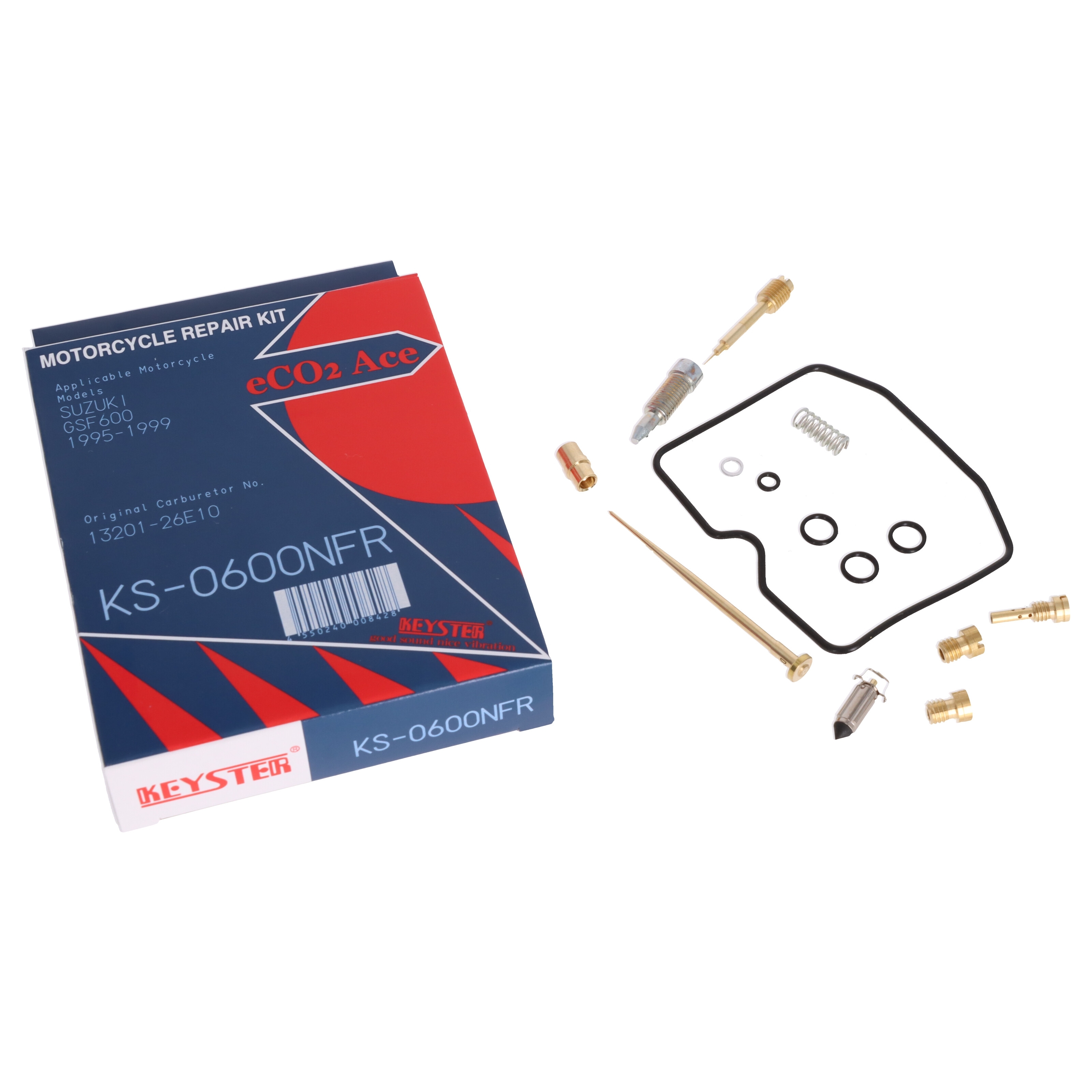 4x Keyster KS-0600NFR Vergaser Reparatursatz für Suzuki GSF 600 S SU Bandit 1995 - 1999