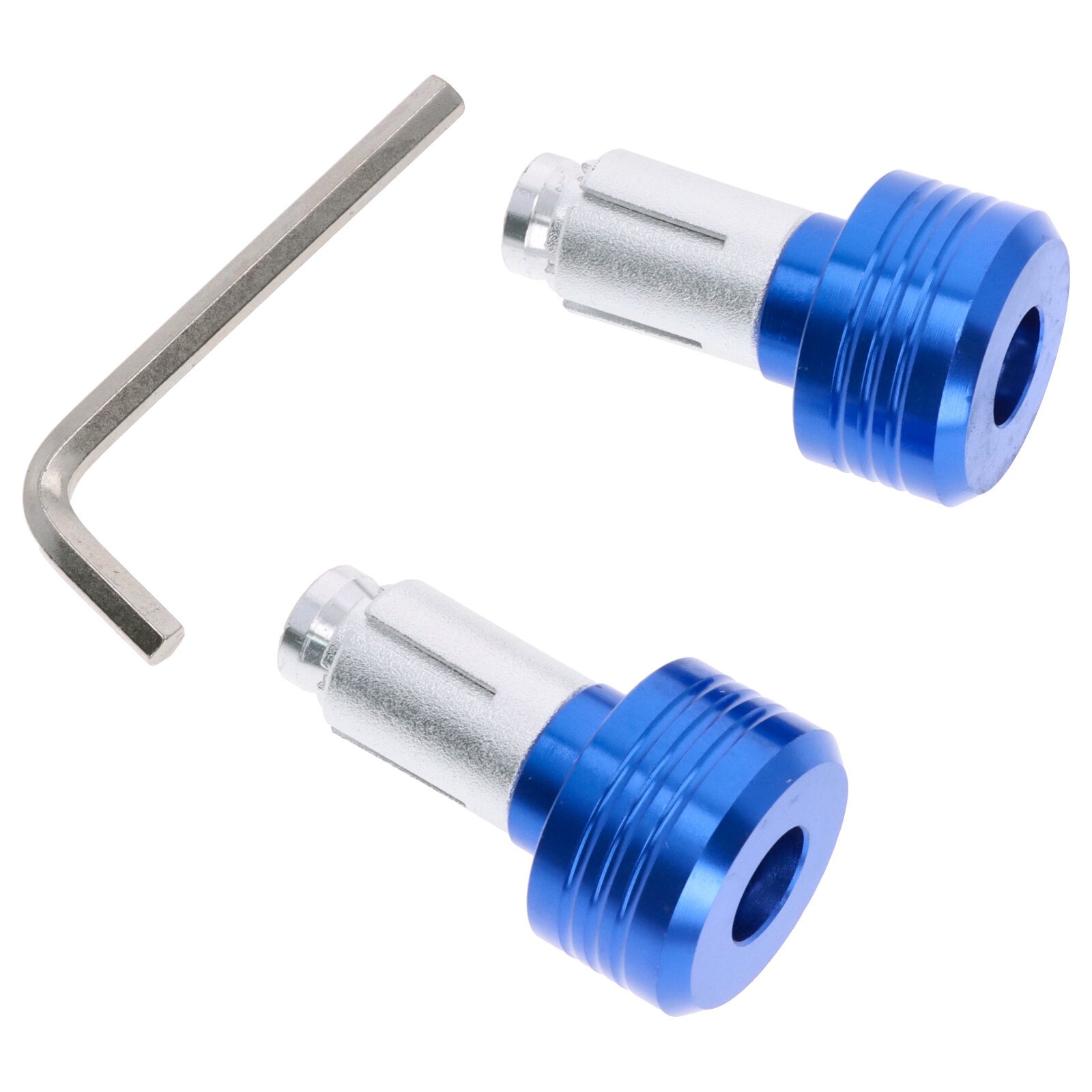 Motorrad Lenkerenden Lenkergewichte rund 103g blau für Lenker ab 18mm