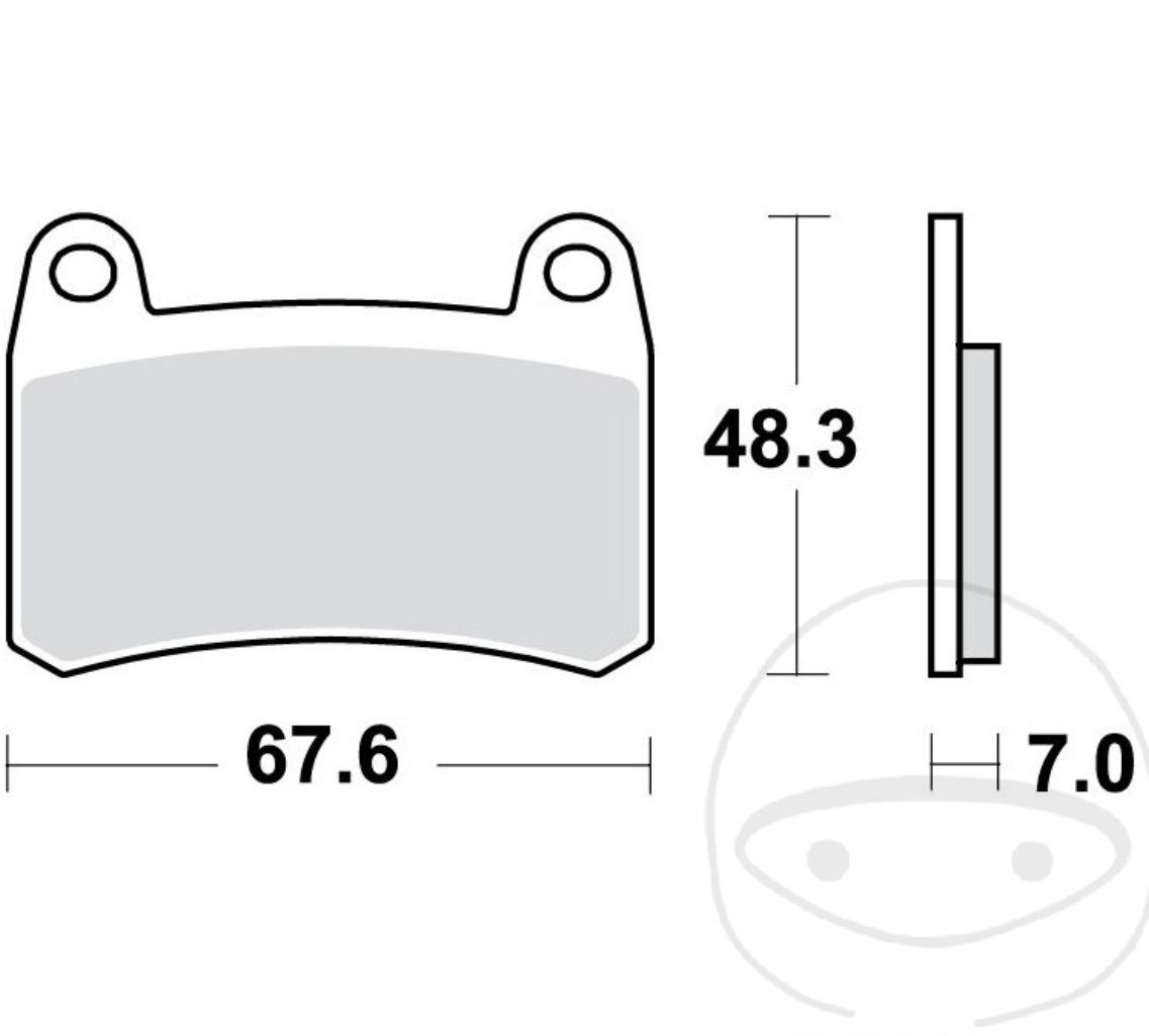 TRW MCB884SV Sintermetall Bremsbeläge vorne für Benelli BN302 2014-2016 BN251 2015-2016