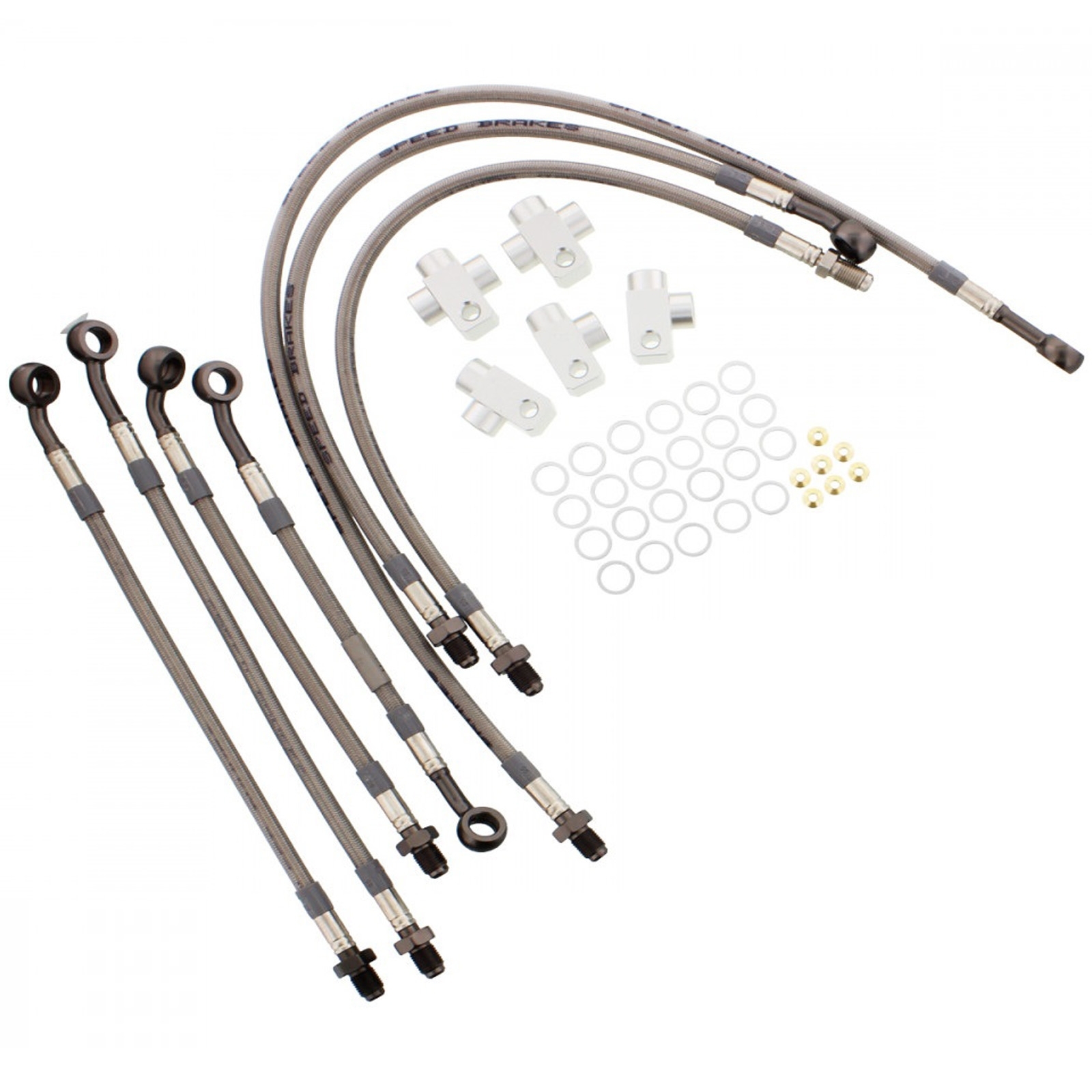Stahlflex Bremsschlauch Kit für Honda CBR 1000 F SC24 1993-1995 SC24B 1996-2000