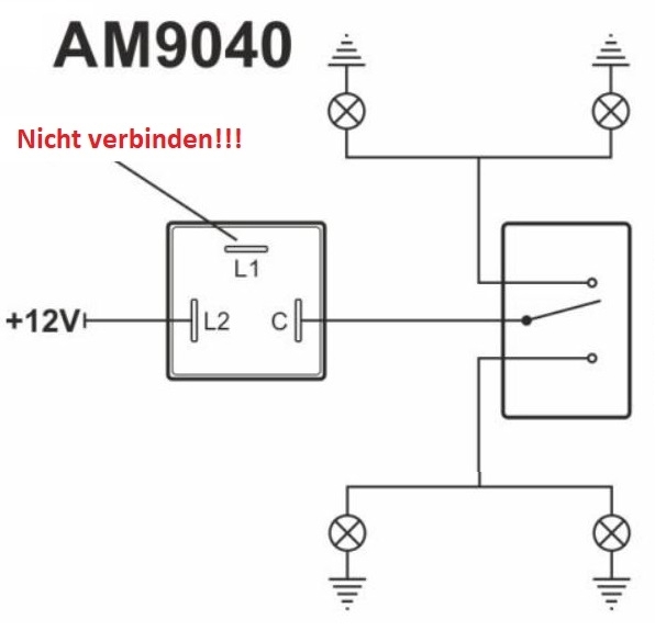 Blinkrelais Blinkerrelais Blinkergeber, 3-Polig, 12V (10-21 W) für Ducati