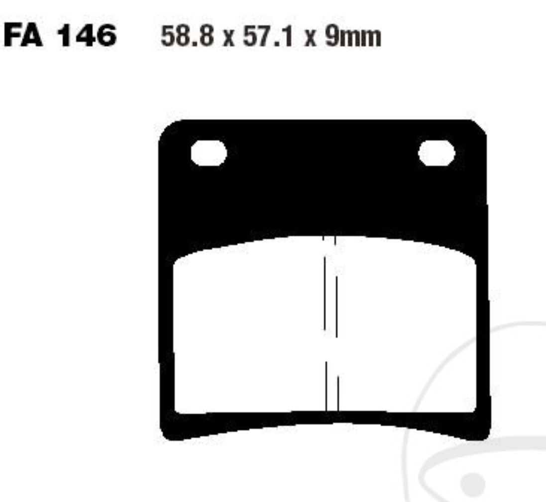 EBC Bremsbeläge FA146HH für Suzuki GSX 600 750 1100 F FU FU2 VX 800 U VS51B