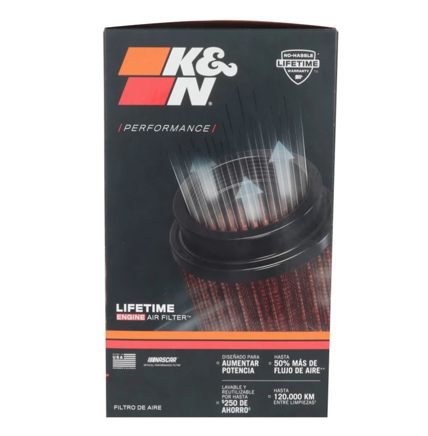 K&N UNIVERSAL Sport Luftfilter RC-3690 Flansch 89 mm