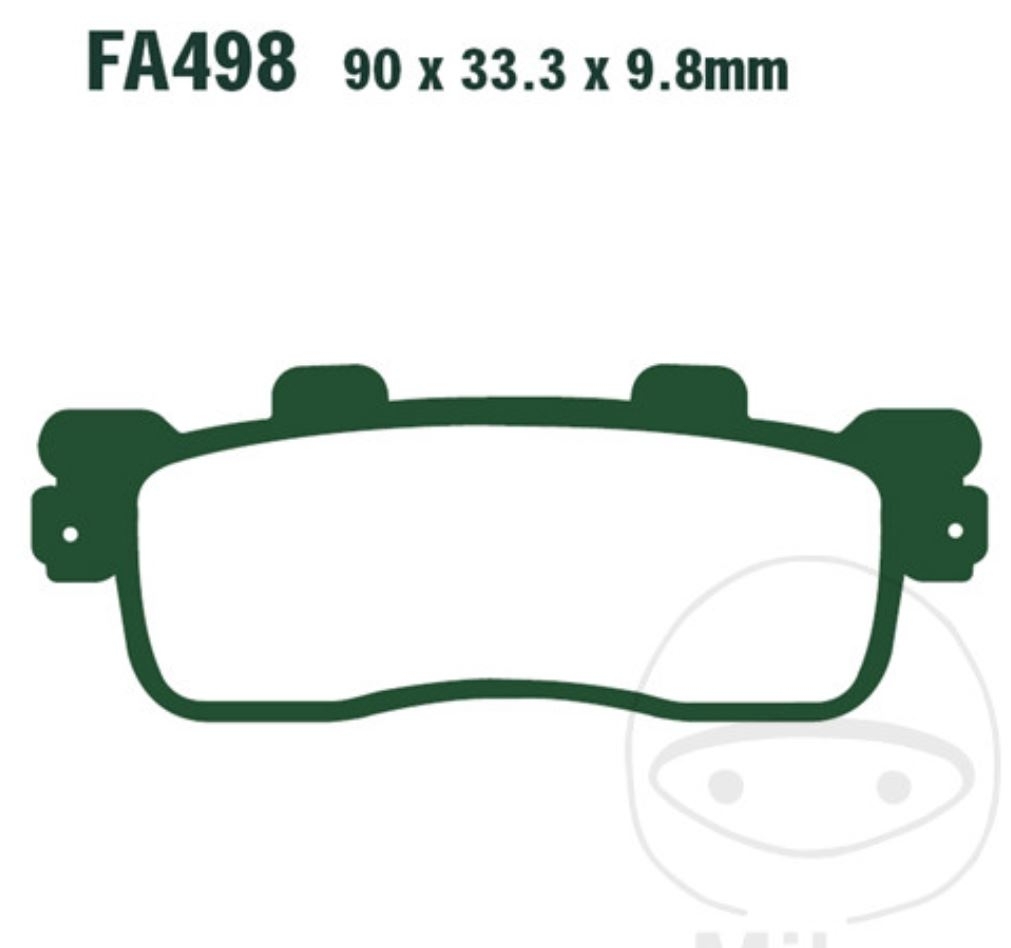 EBC Bremsbeläge SFA498HH für Kawasaki J 125 300 A B
