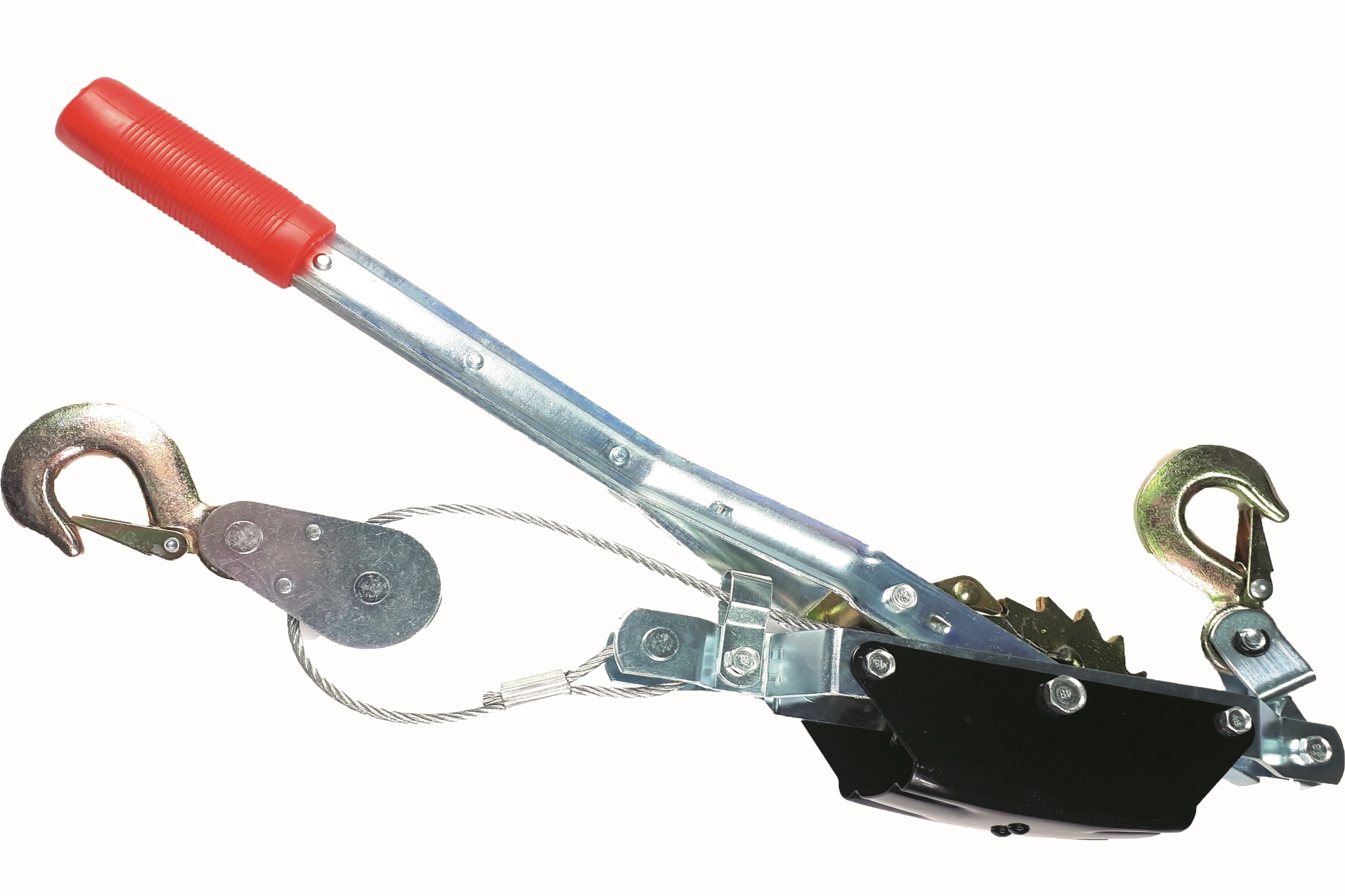 Seilzug mit Ratsche 2T Zug Ratschenzug Flaschenzug Handseilwinde Handseilzug