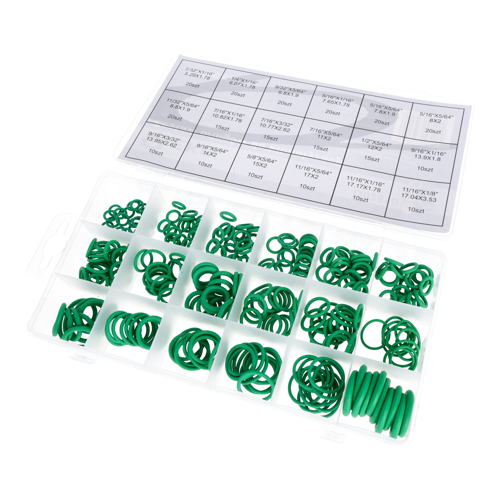 Gummidichtung O-Ring Sortiment 3-22 mm Dichtungsringe 270-teilig