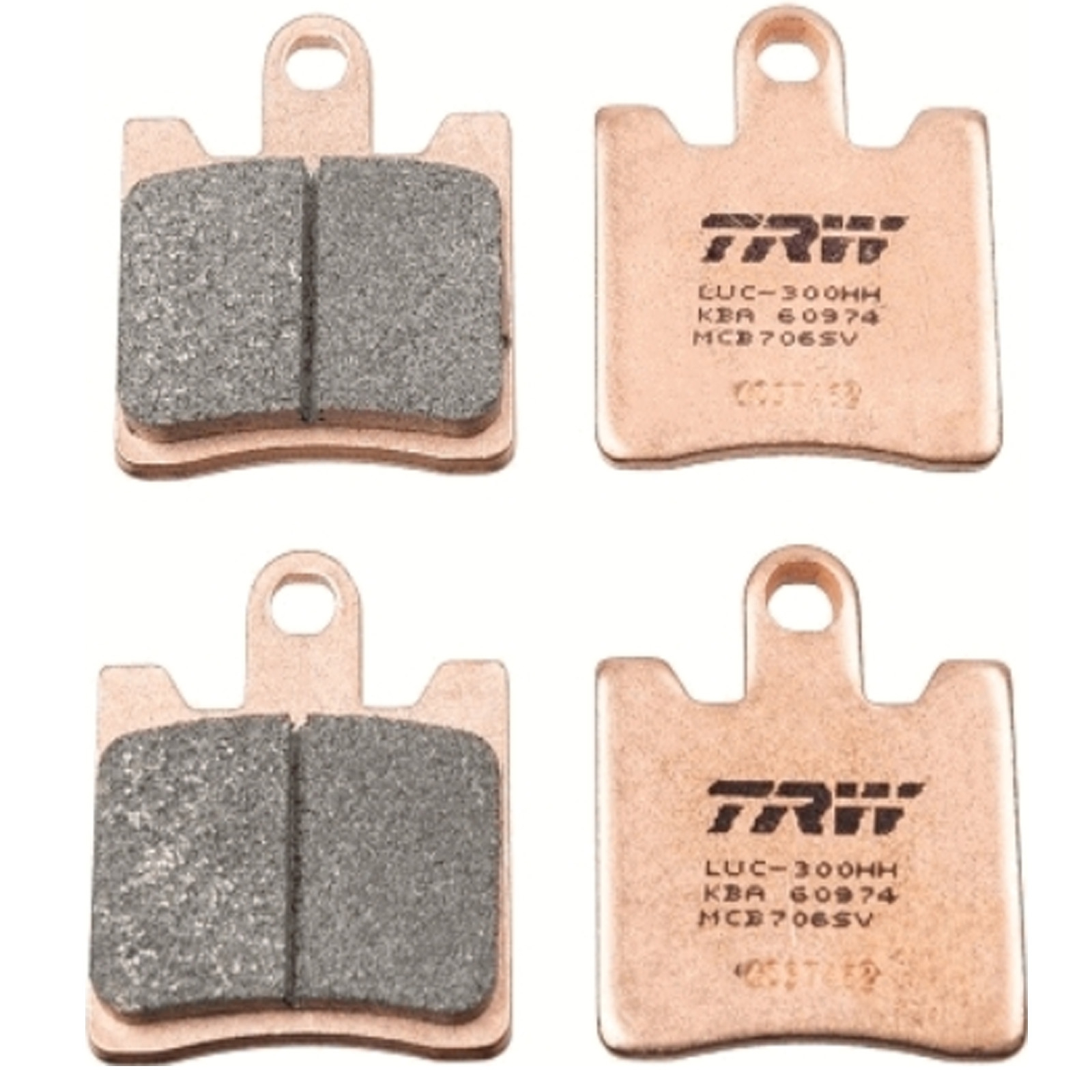 TRW MCB706SV Sintermetall Bremsbeläge vorne für Yamaha FJR1300 XV1900 A Triumph 1215