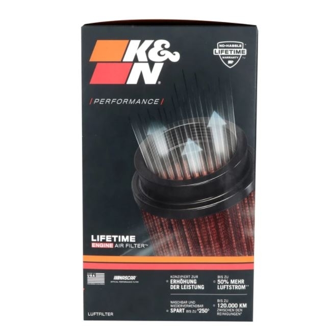 K&N UNIVERSAL Sport Luftfilter RC-3690 Flansch 89 mm
