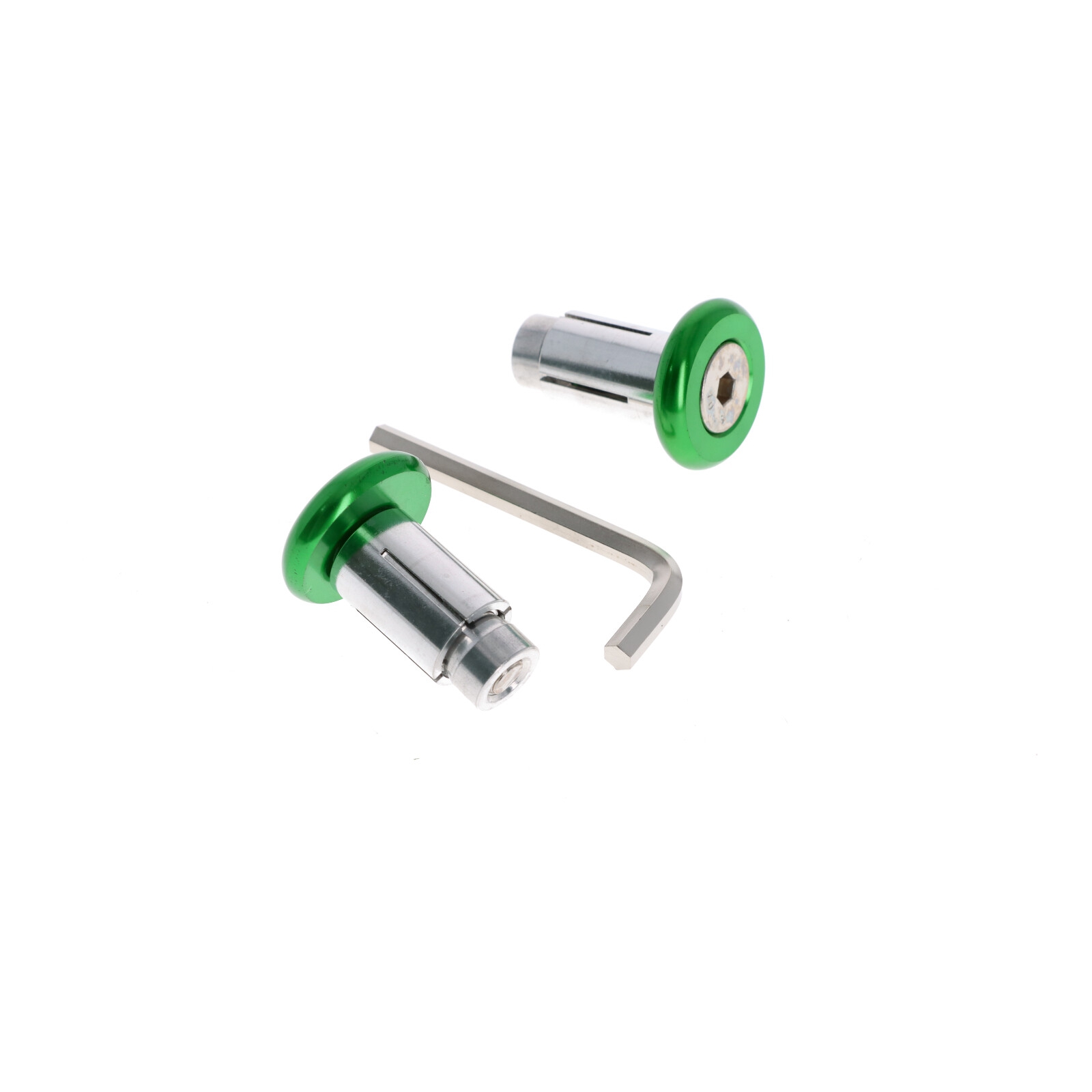 Motorrad Quad Roller Lenkerenden Lenkergewichte 2x32g grün für Lenker 13-19 mm
