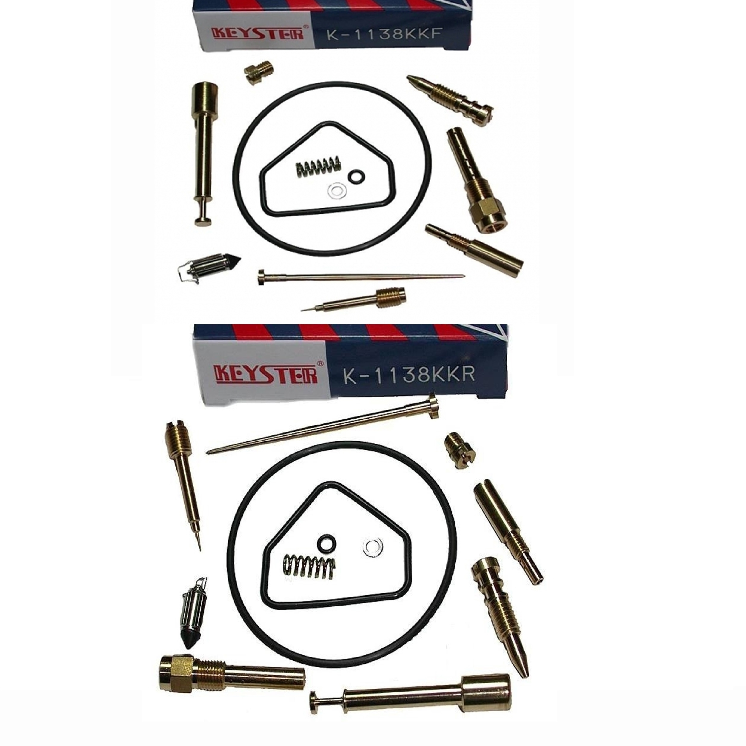 Keyster K-1138 Vergaser Reparatursatz vorne und hinten für Kawasaki VN750 Vulcan 1986-1995