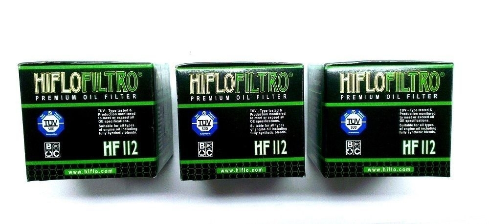3x HIFLO HF112 Ölfilter für Honda CFMoto Gas Gas Honda Kawasaki Polaris Suzuki Voge