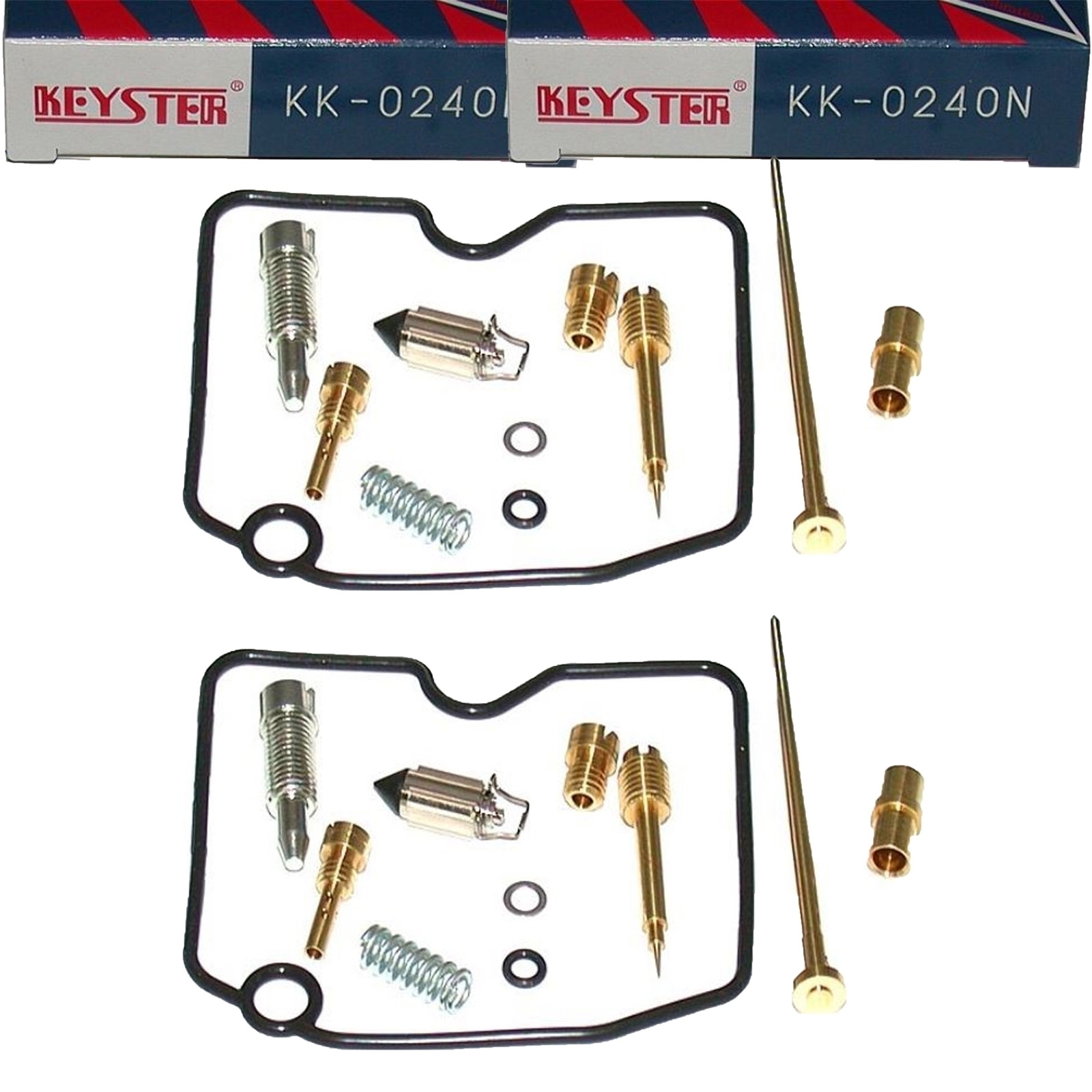 2x Keyster KK-0240N Vergaser Reparatursatz für Kawasaki VN 1500 Vulcan Classic Tourer 1998 - 2004