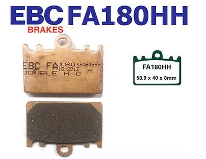 EBC Bremsbeläge FA180HH für Kawasaki ZXR 400 L ZX400L 1991-1999