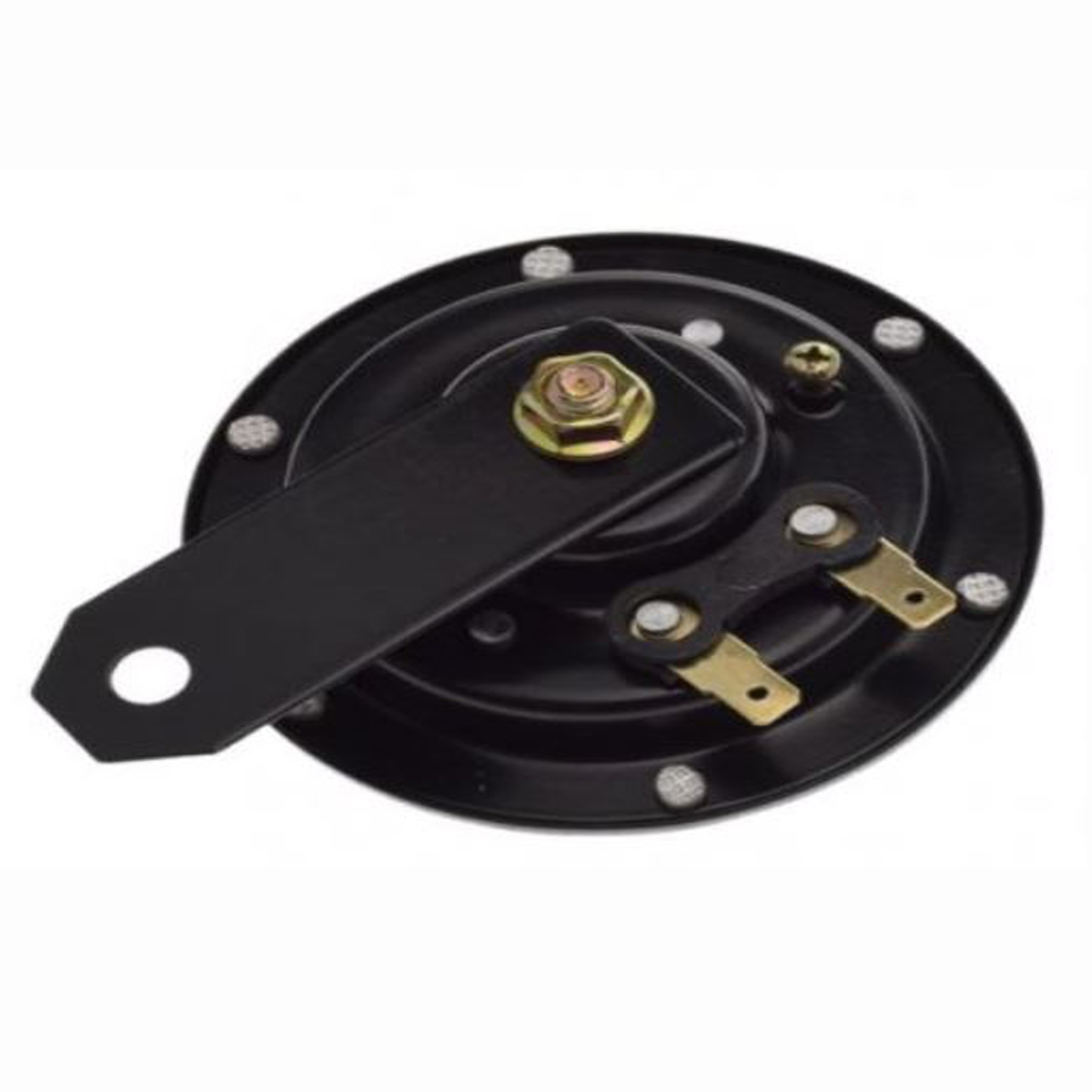 Motorrad Hupe Schwarz 12 Volt 100 mm Durchmesser Tonsignal Motorradhupe