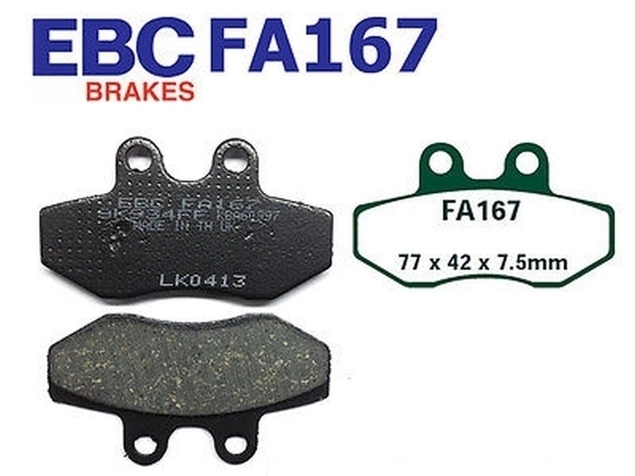 EBC Bremsbeläge FA167 für Aprilia Sachs Simson Pegaso RX Tuareg Roadster SM Gas