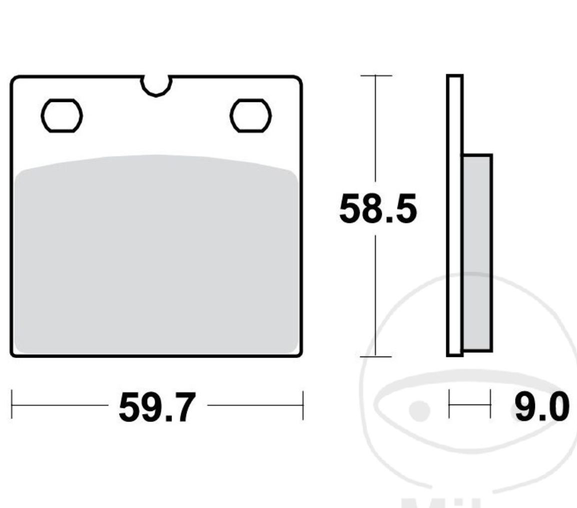 TRW MCB533SV Sintermetall Bremsbeläge vorne für BMW R65 3Serie Monolever R80 R RT/2 R80 GS Paralever R100 GS