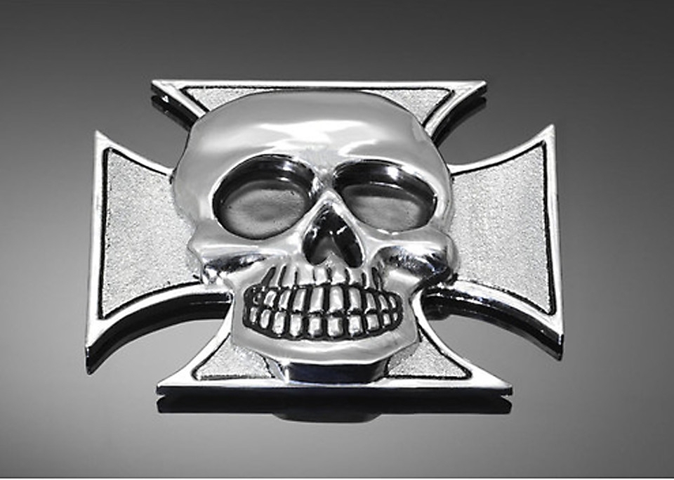 Highway Hawk Aufkleber Kreuz & Totenkopf selbstklebend