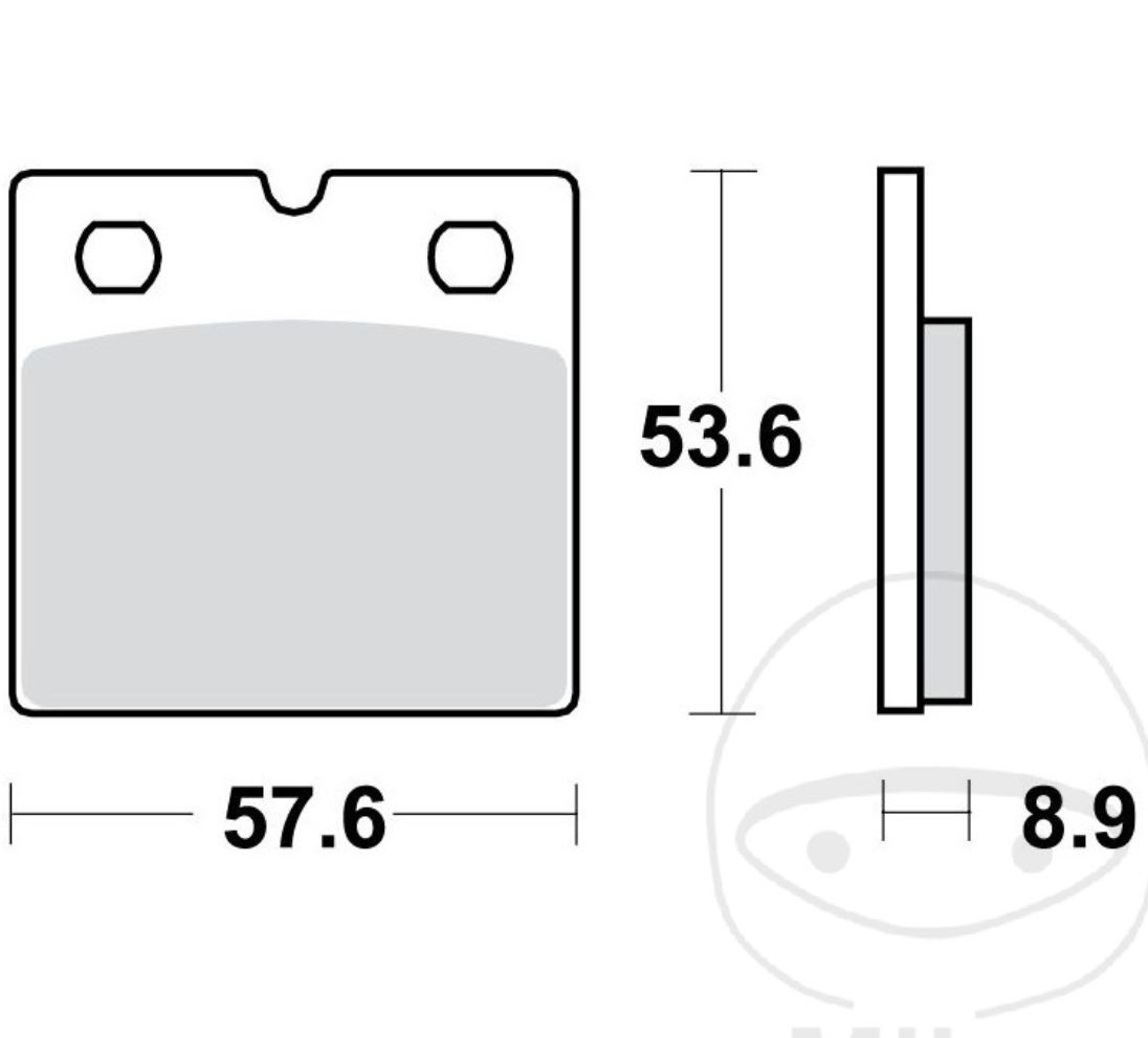 TRW MCB617 Bremsbeläge vorne für BMW R80 R100 K75 K100