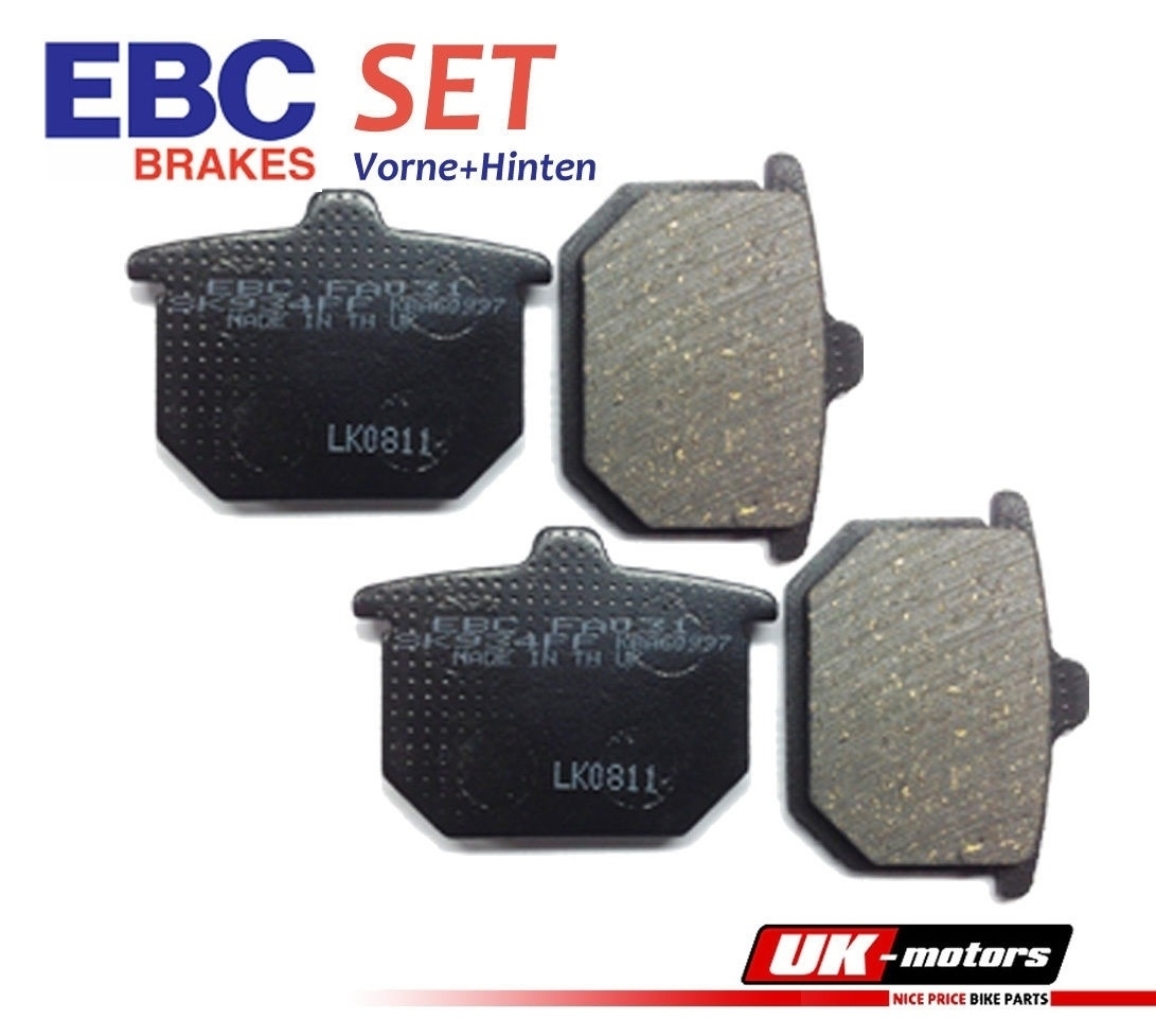 EBC Bremsbeläge SET Vorne + Hinten für Honda CB 900 FZ/FA 80-81