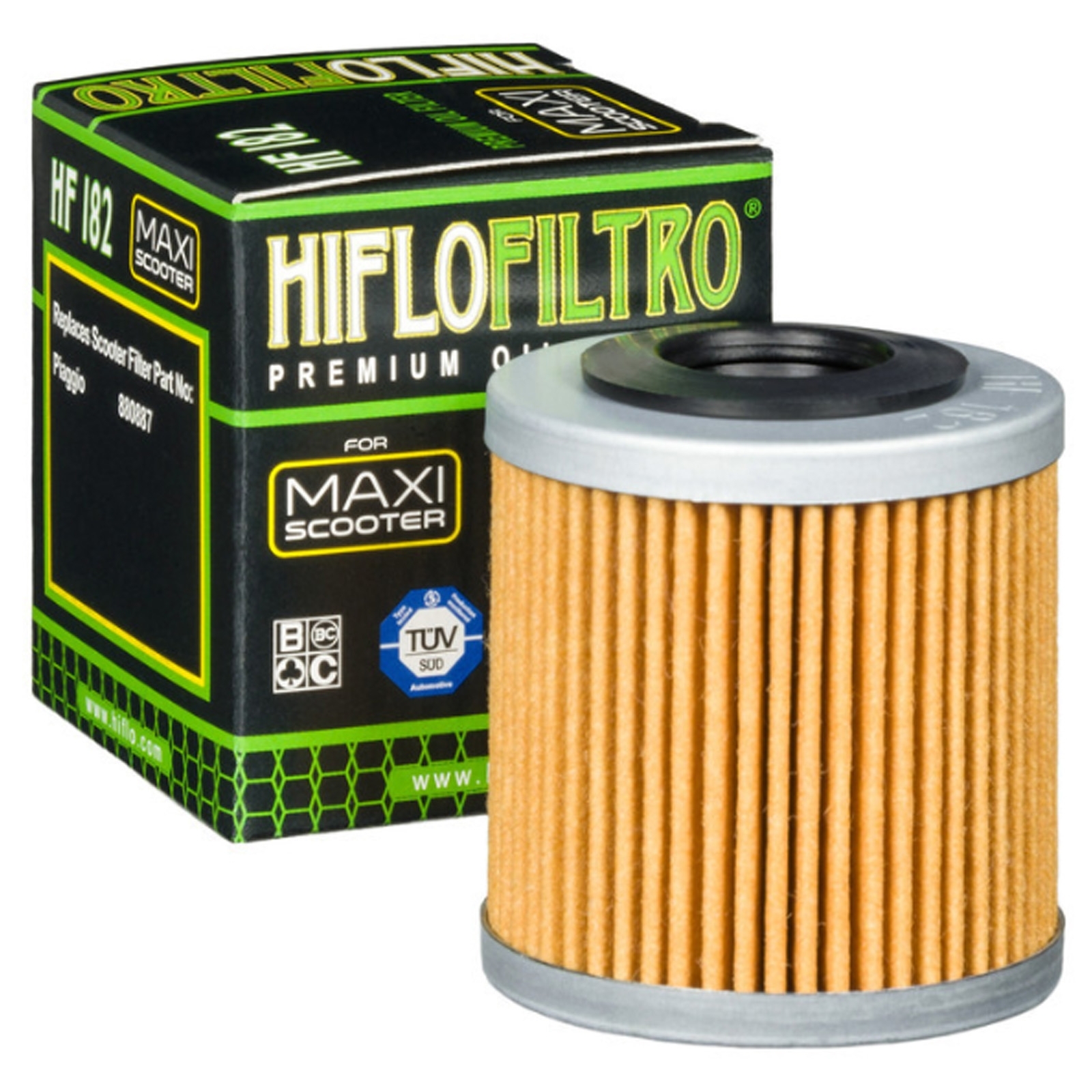 HIFLO HF182 Ölfilter für Piaggio Beverly 350 ie 2012-2020 Beverly 400 ie MP3 400 ie