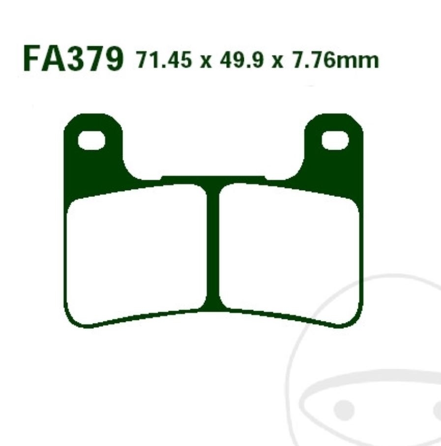EBC Bremsbeläge EPFA379HH für Suzuki GSX-R VZR 600 750 1000 1300 1800