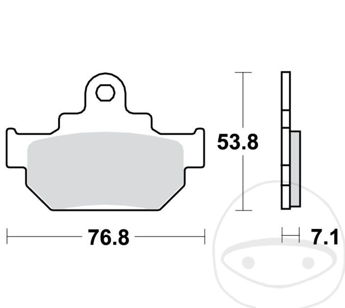 TRW MCB550 Bremsbelagsatz vorne für Suzuki Savage LS650 1986 - 2000 Flachlenker Hochlenker