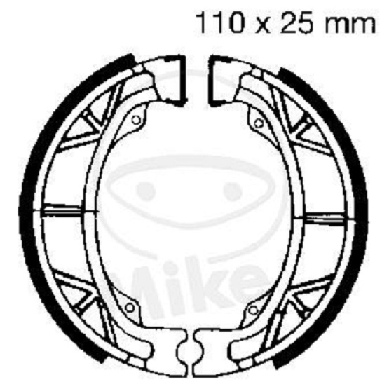 EBC Bremsbacken Grooved H303G