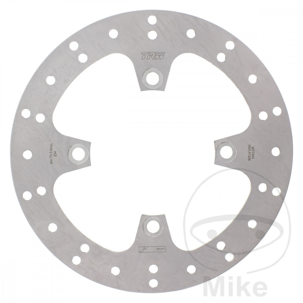 TRW Lucas Bremsscheibe starr MST453 TRW-Lucas