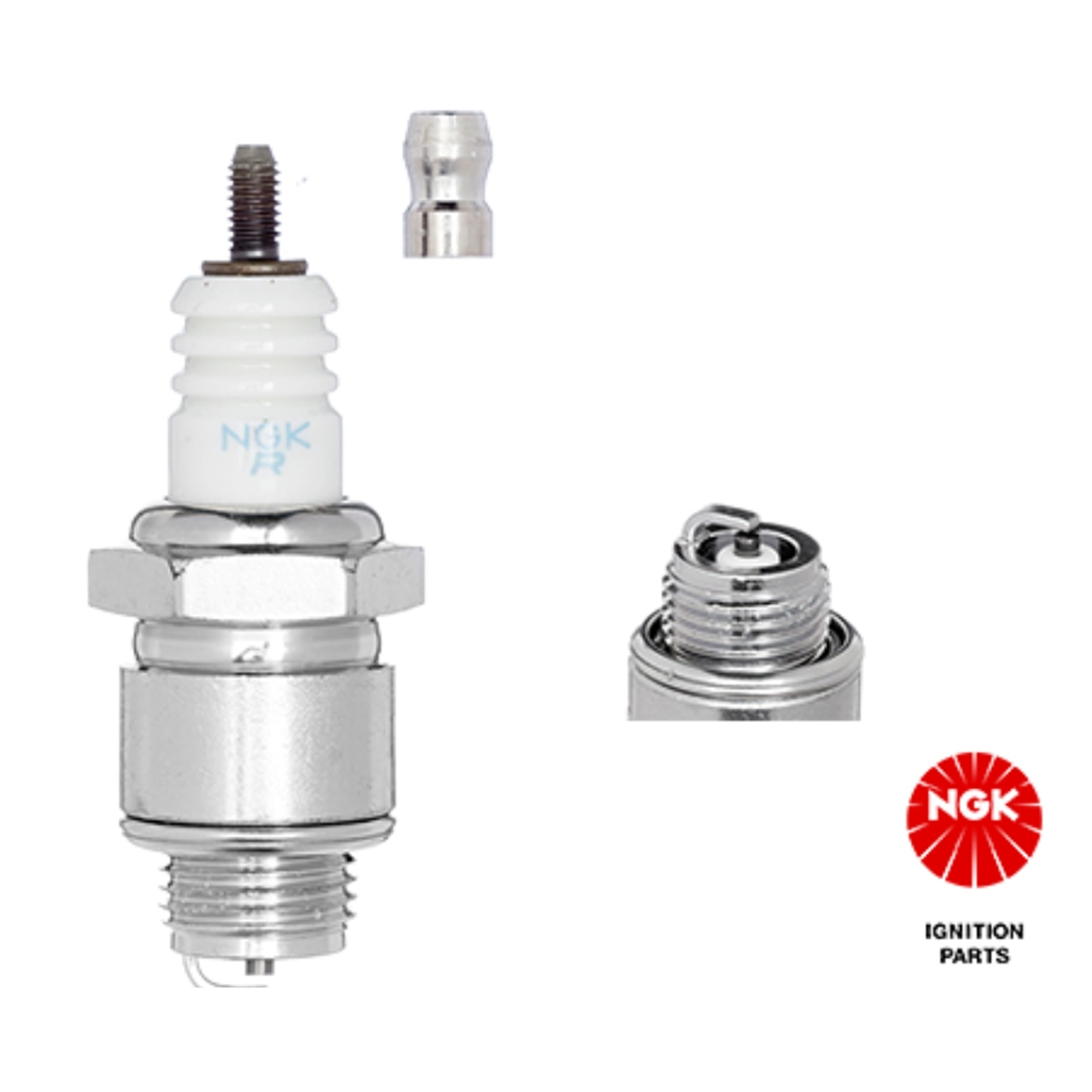 2x NGK BR2-LM 5798 Zündkerze für Rasenmäher Briggs & Stratton wie RJ19LM WSR5F GL