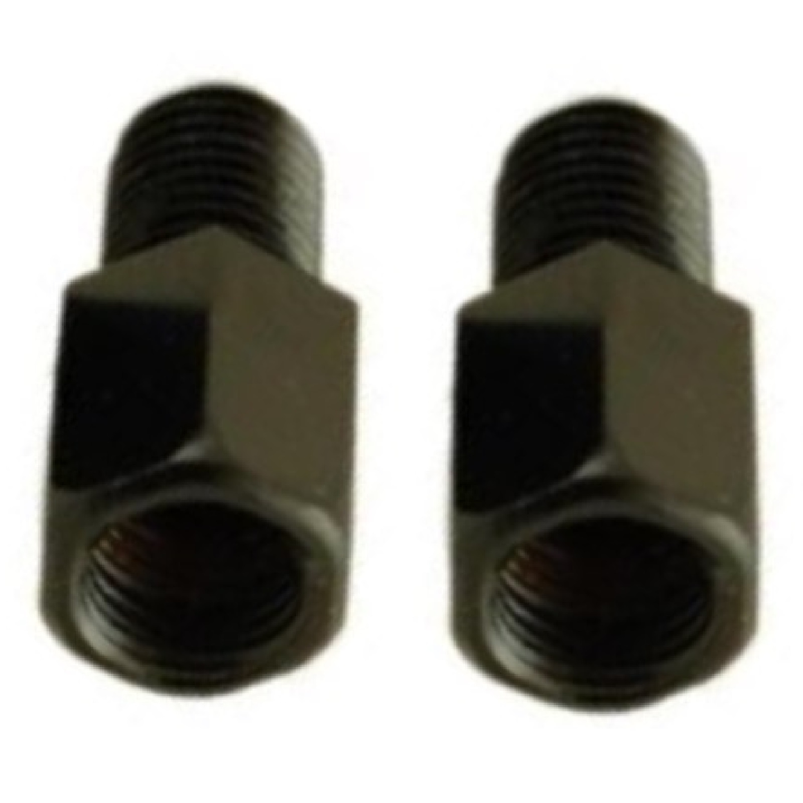 2x Spiegeladapter schwarz M10 Rechts auf M10 Links Spiegel Gewinde Adapter