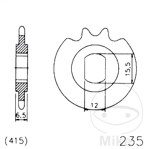 Ritzel 11 Zähne 415 Teilung / 20-0235-11