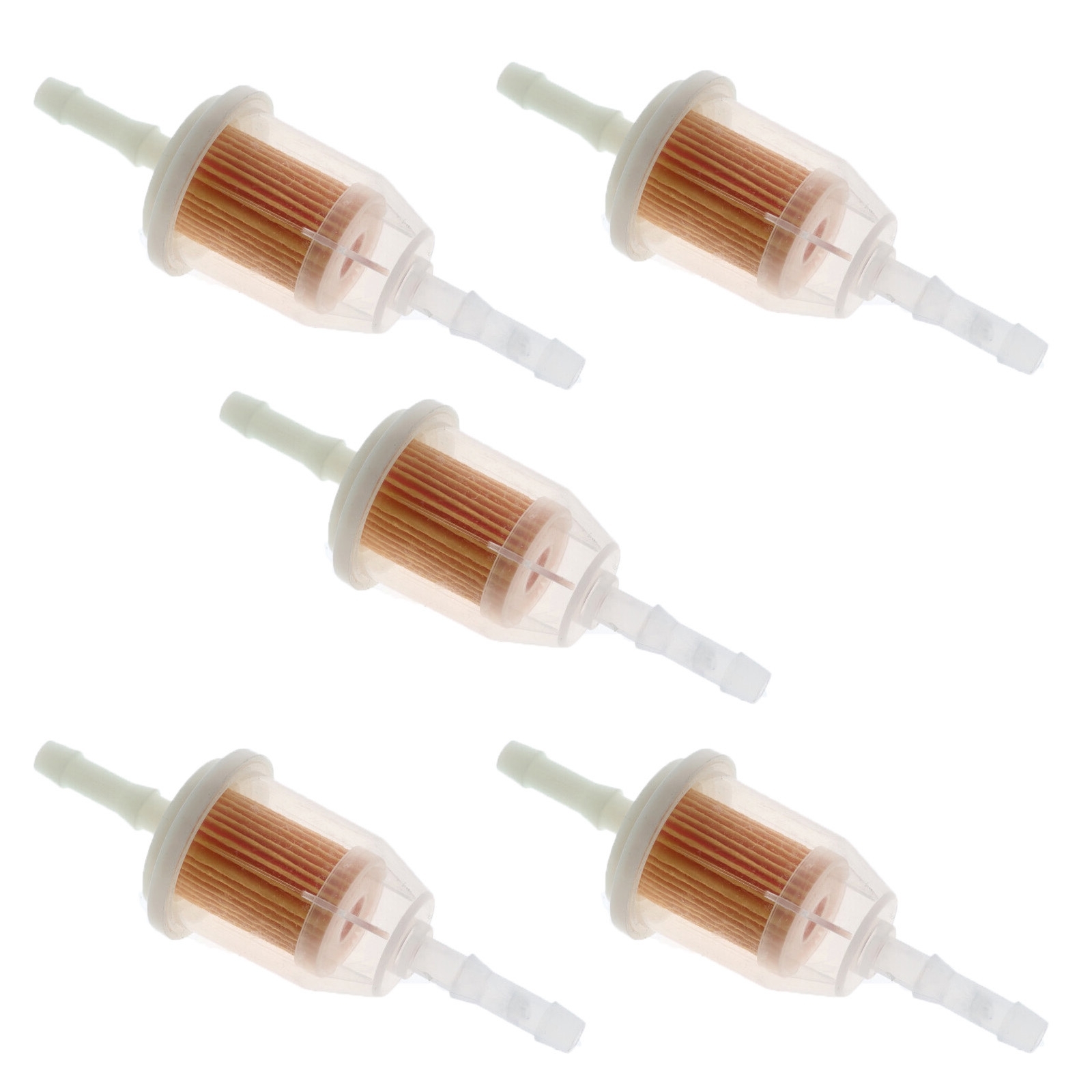 5x Benzinfilter Kraftstofffilter für 6/8 mm Benzinschlauch Universalfilter Papierfilter