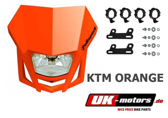 Polisport universal Lampenmaske ORANGE