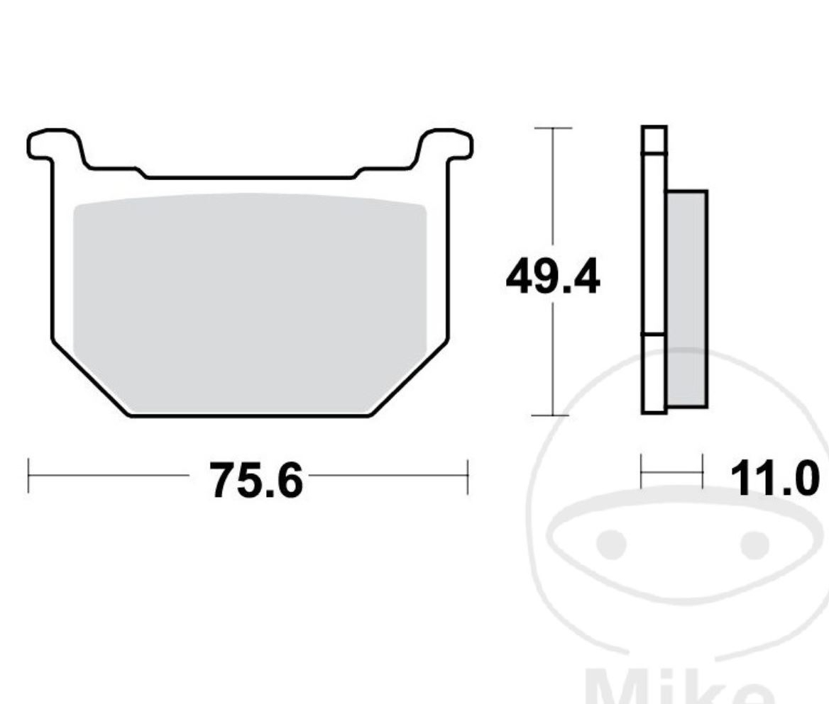 TRW MCB509 Bremsbeläge vorne für Suzuki GN GSX GS GNX 250 400 450 750 850 1000 1100