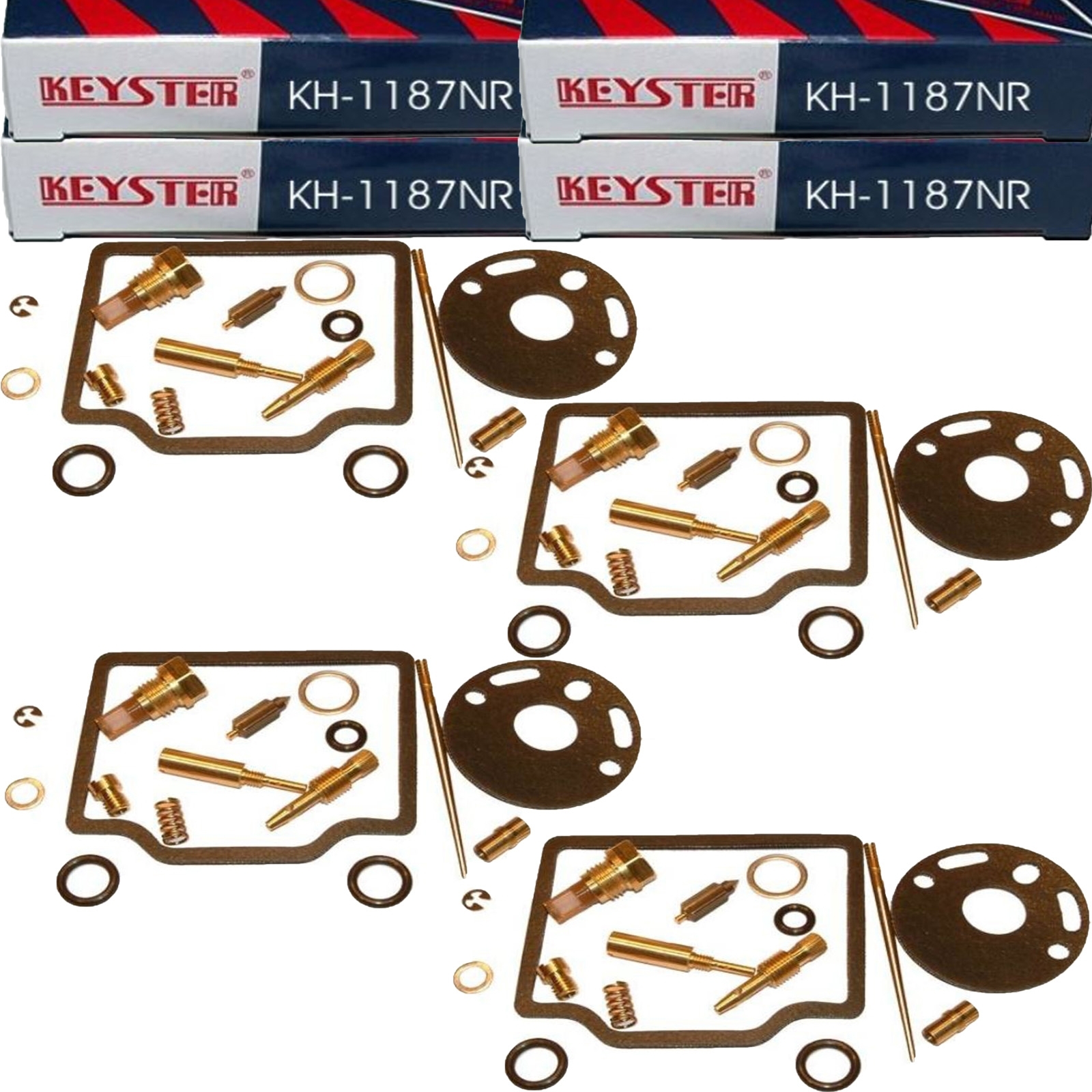 4x Keyster KH-1187NR Vergaser Reparatursatz für Honda CB 750 K Four 1976 CB750