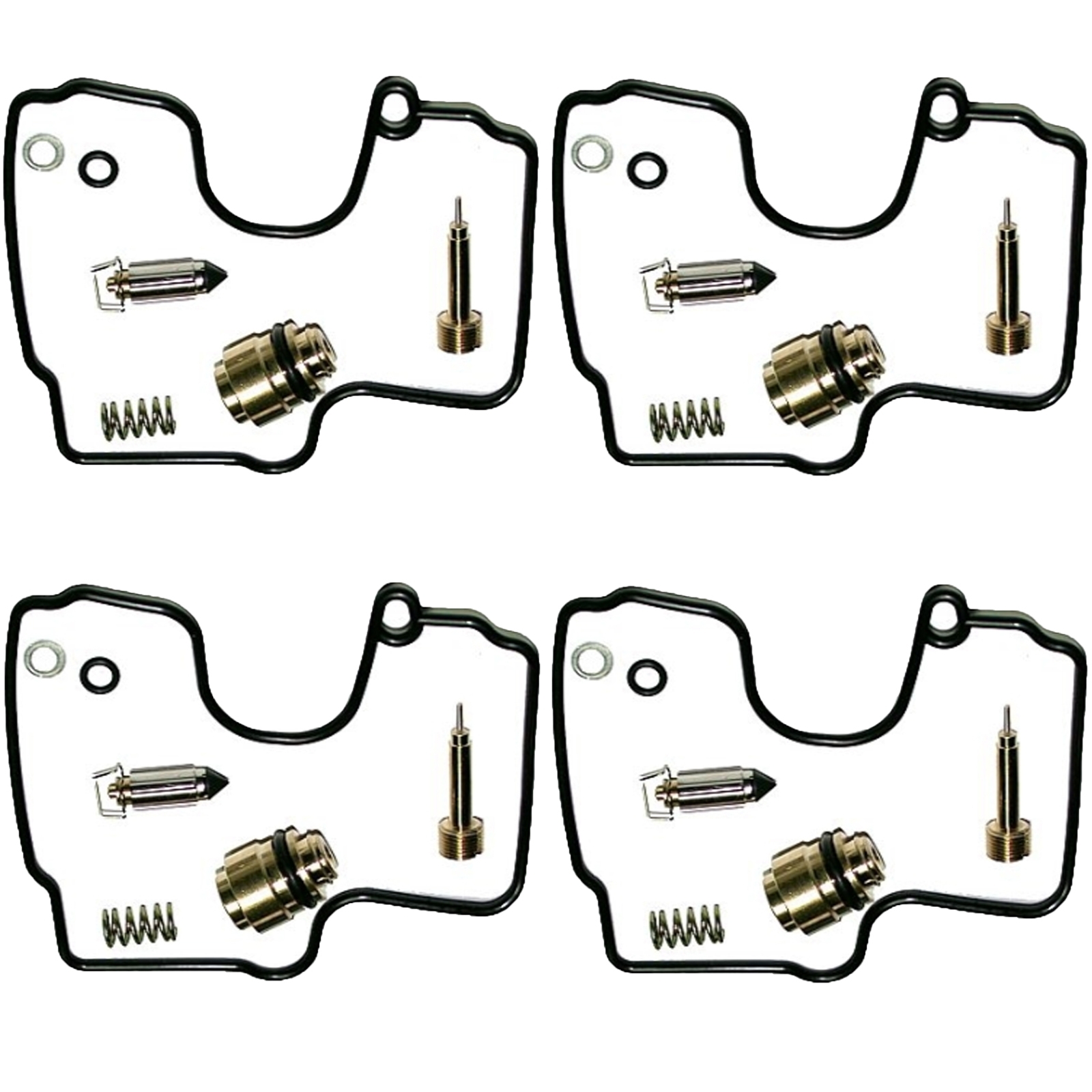4x Keyster K-1045YK Vergaser Reparatursatz für Yamaha YZF-R1 1000 1998 - 2001