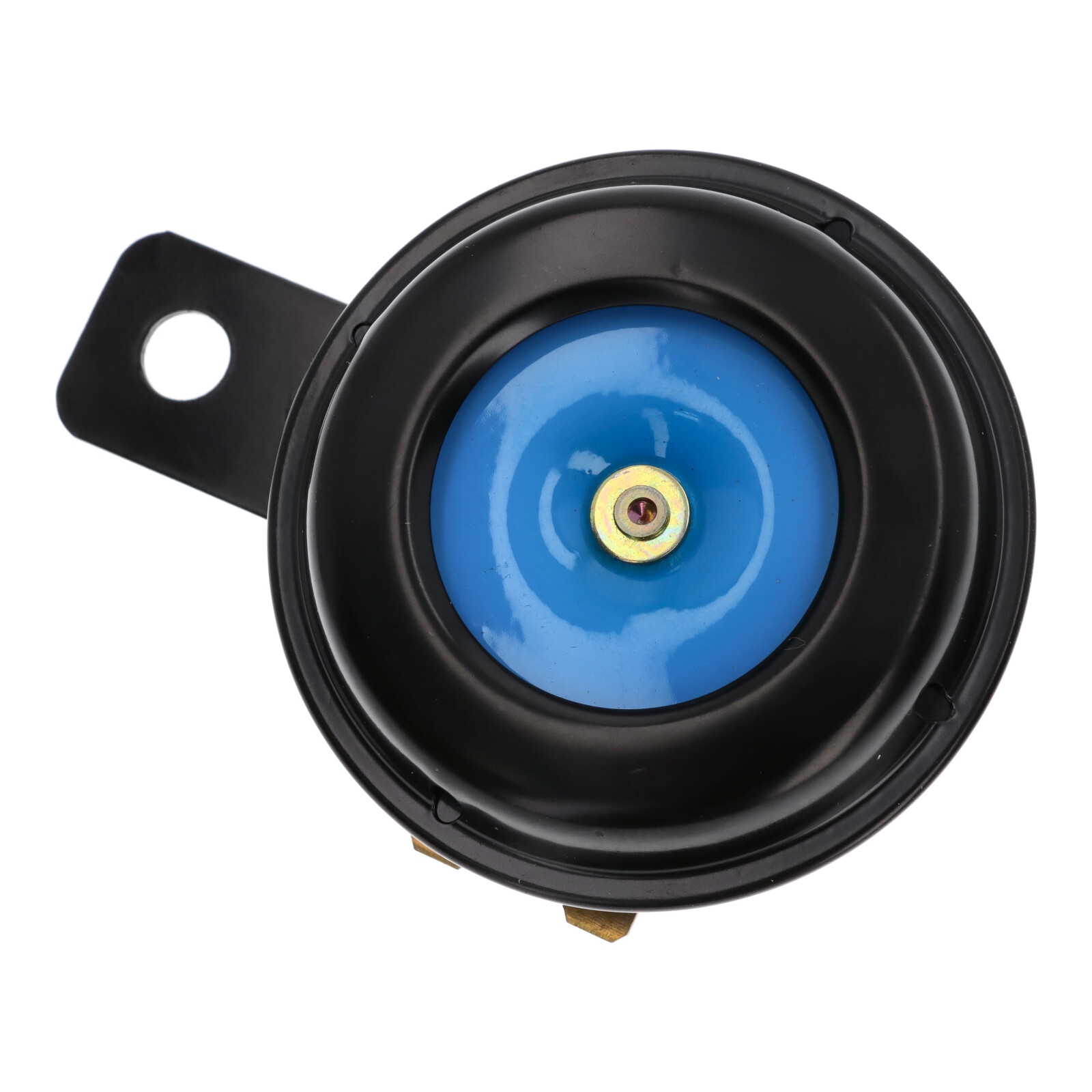 Motorrad Hupe schwarz-blau, 6 Volt, 65 mm E-geprüft