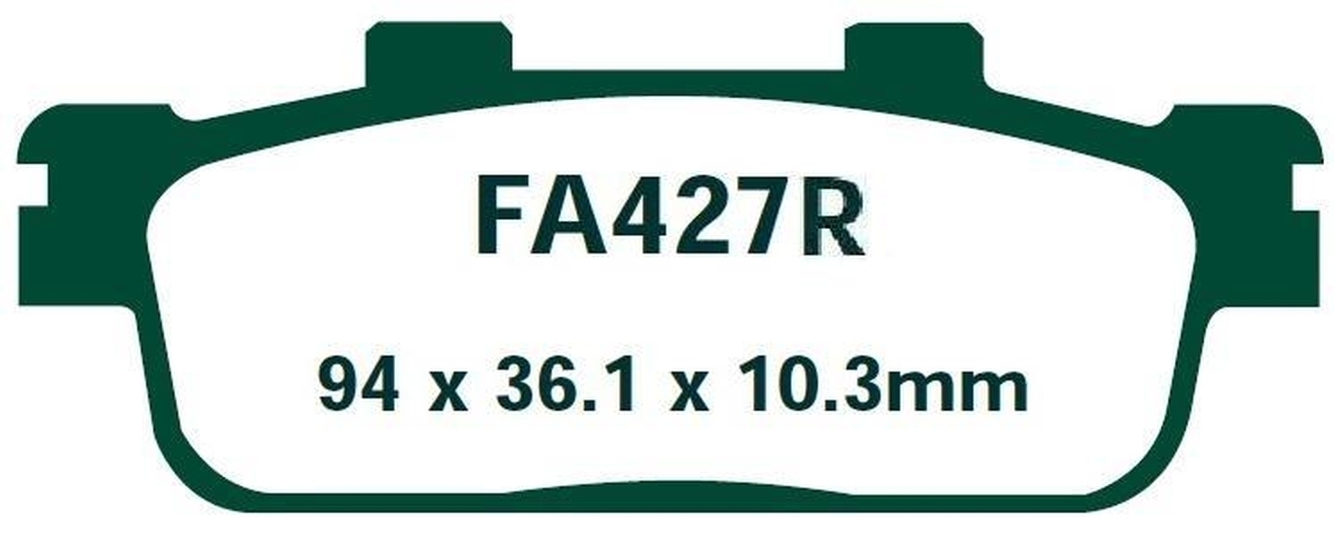EBC FA427R Sintermetall Bremsbeläge hinten für Daelim E-Ton Sym Quads