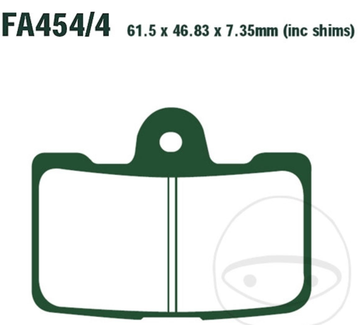 EBC Bremsbeläge FA454/4HH Sintermetall
