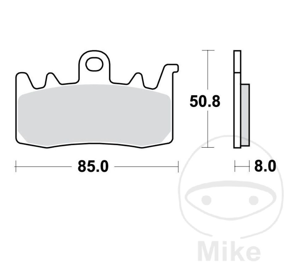 TRW MCB856SV Sintermetall Bremsbeläge vorne für BMW R1200 S1000 F800 F900 R1250 Ducati MV Agusta Triumph
