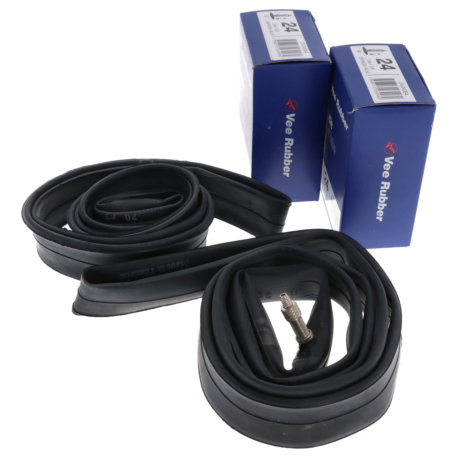 2x Reifenschlauch Schlauch für Rollstuhl 24x1 24x3/4  24x1 1/8 mit Dunlopventil