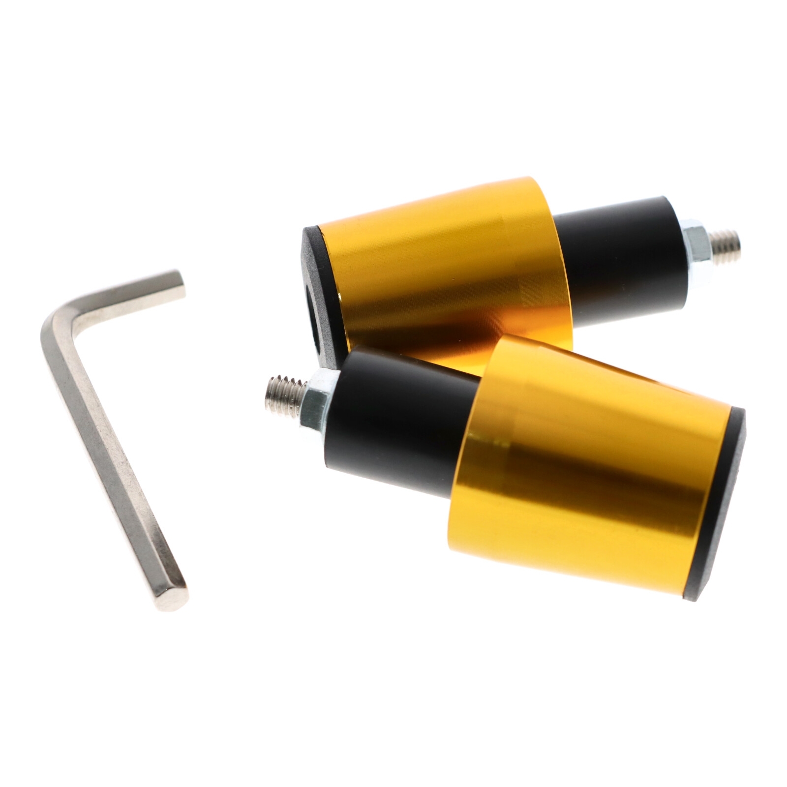 Motorrad Lenkerenden / Lenkergewichte 160g gold Vibrationsdämpfer