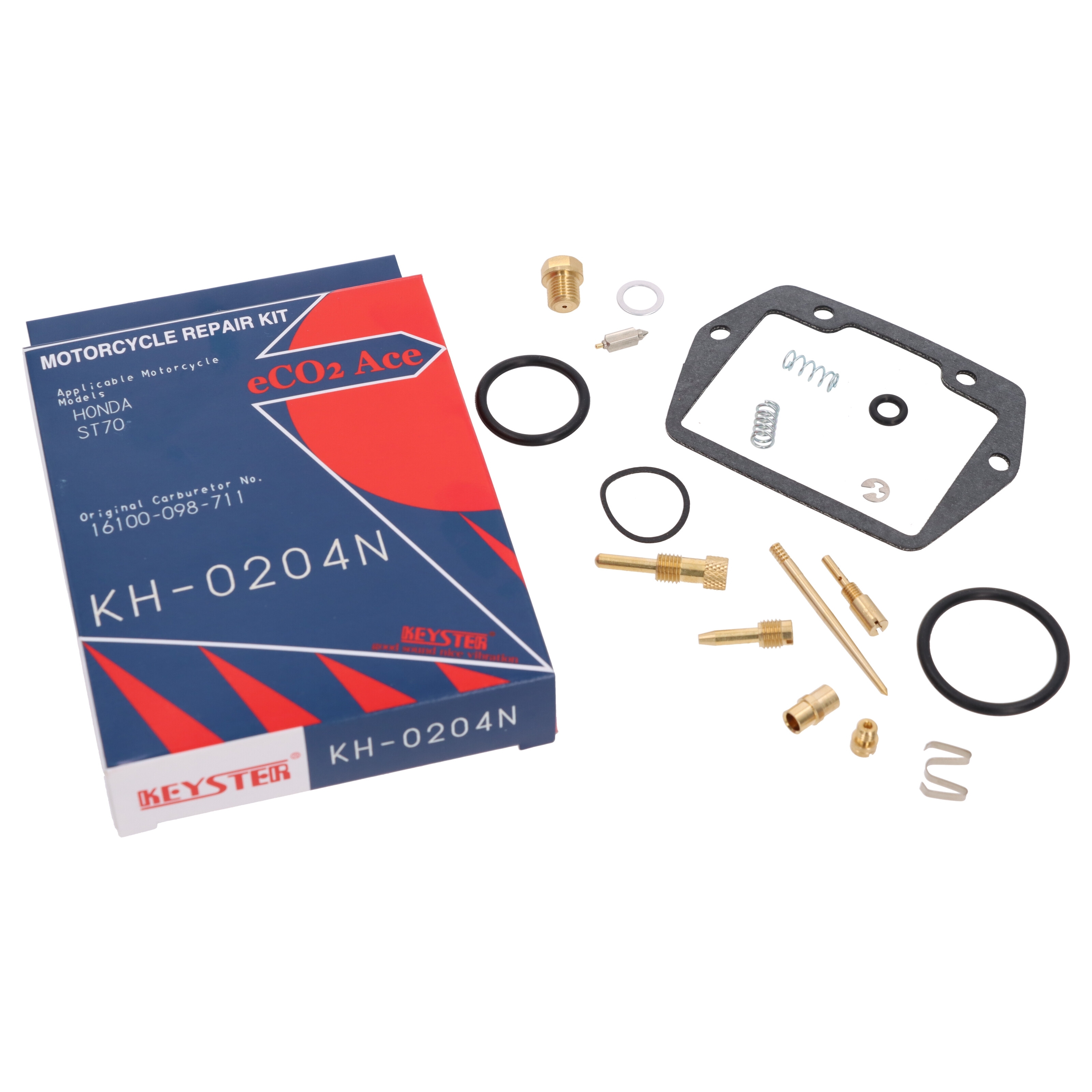 Keyster KH-0204N Vergaser Reparatursatz für Honda ST 70 Dax