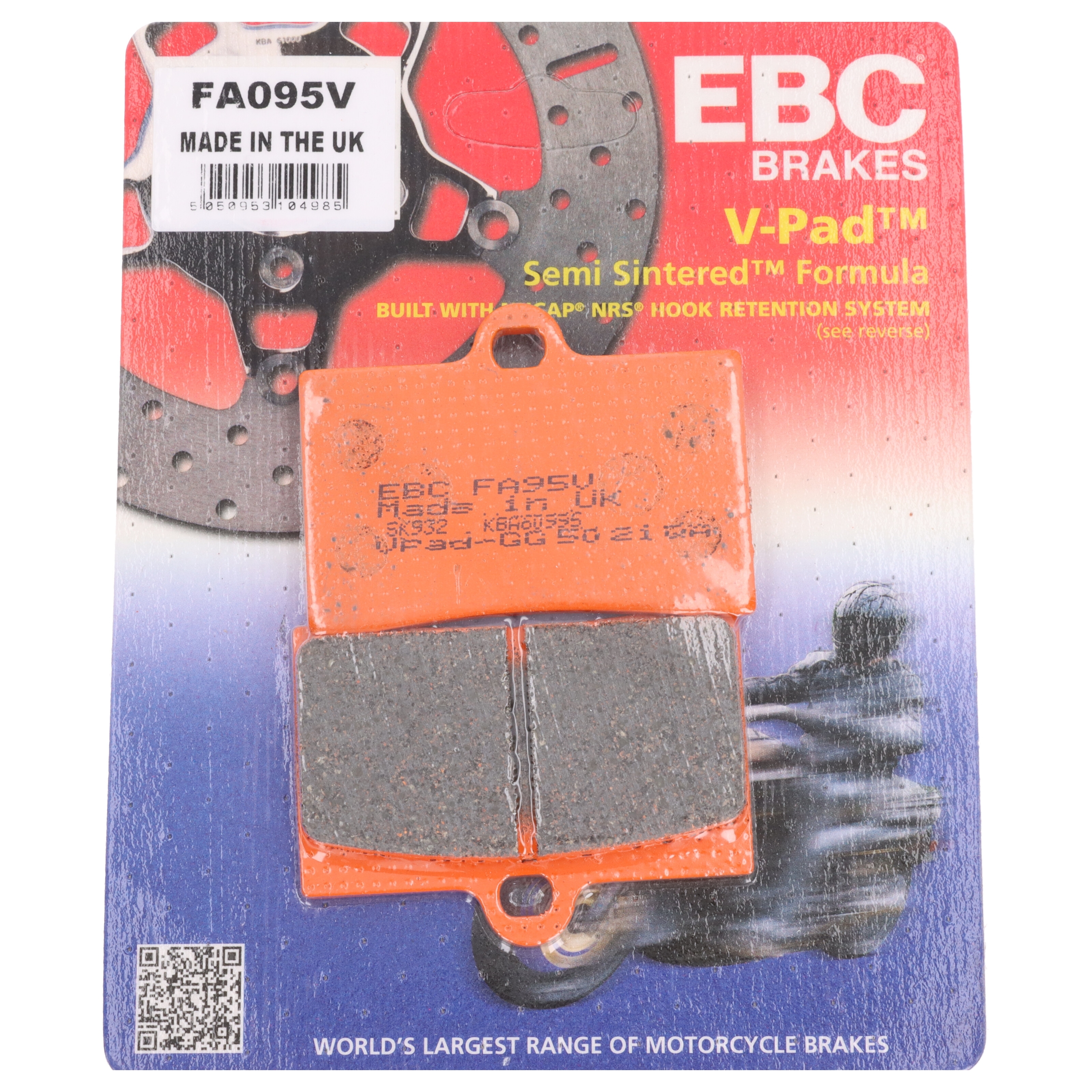 EBC Bremsbeläge FA095V für Aprilia RS RS4 50 125 250 Replica 4T