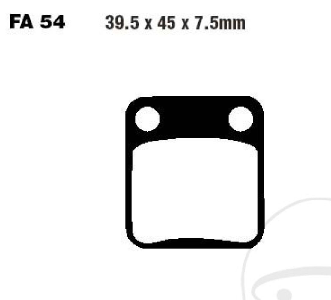 EBC Bremsbeläge FA054R für Suzuki DR TS LT-A LT-F RM 65 S SE X F Ozark KXEBC GBC