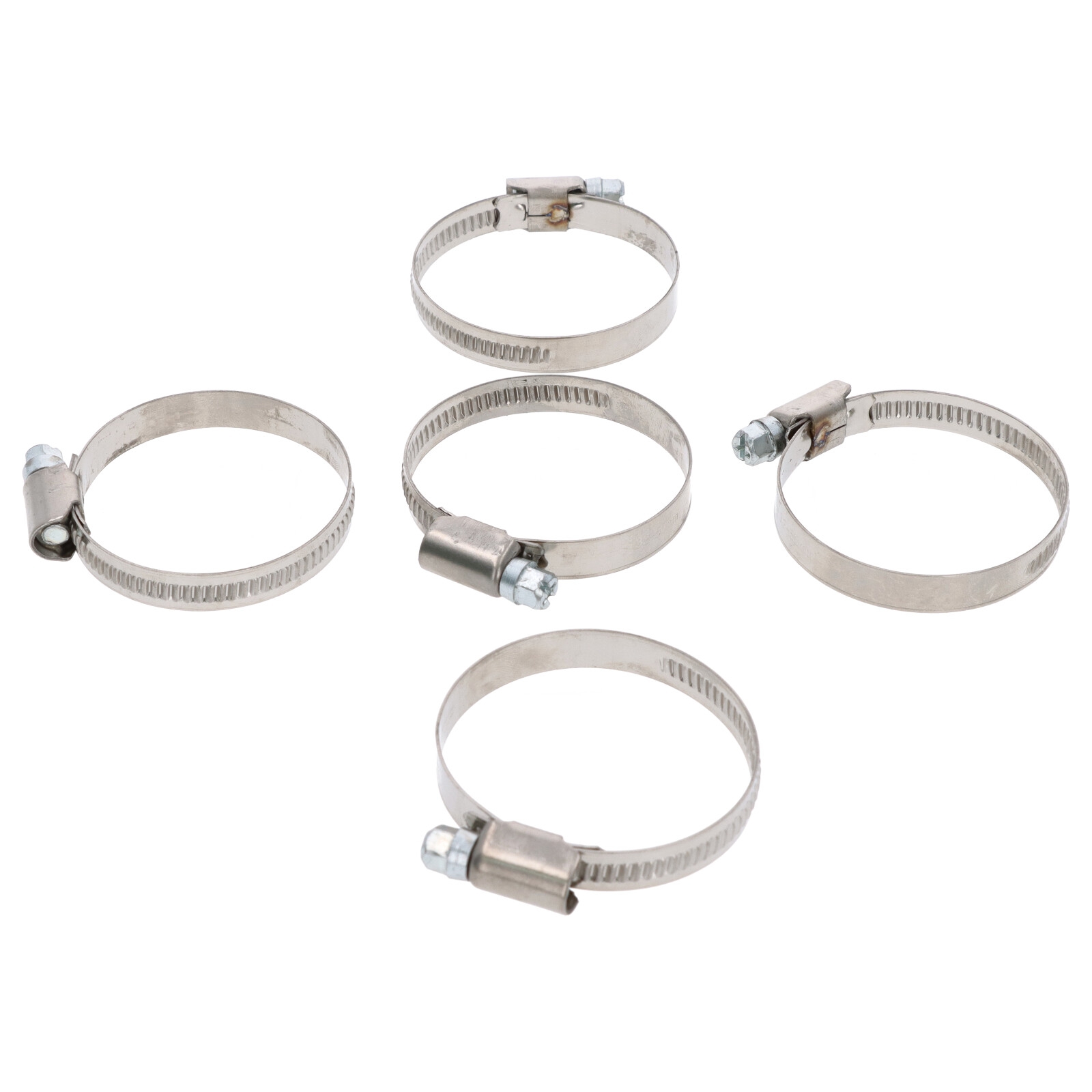 5x Schlauchklemme Spannbereich 32-50mm 9 mm für Benzin Kraftstoff Öl Schlauch W2 DIN3017