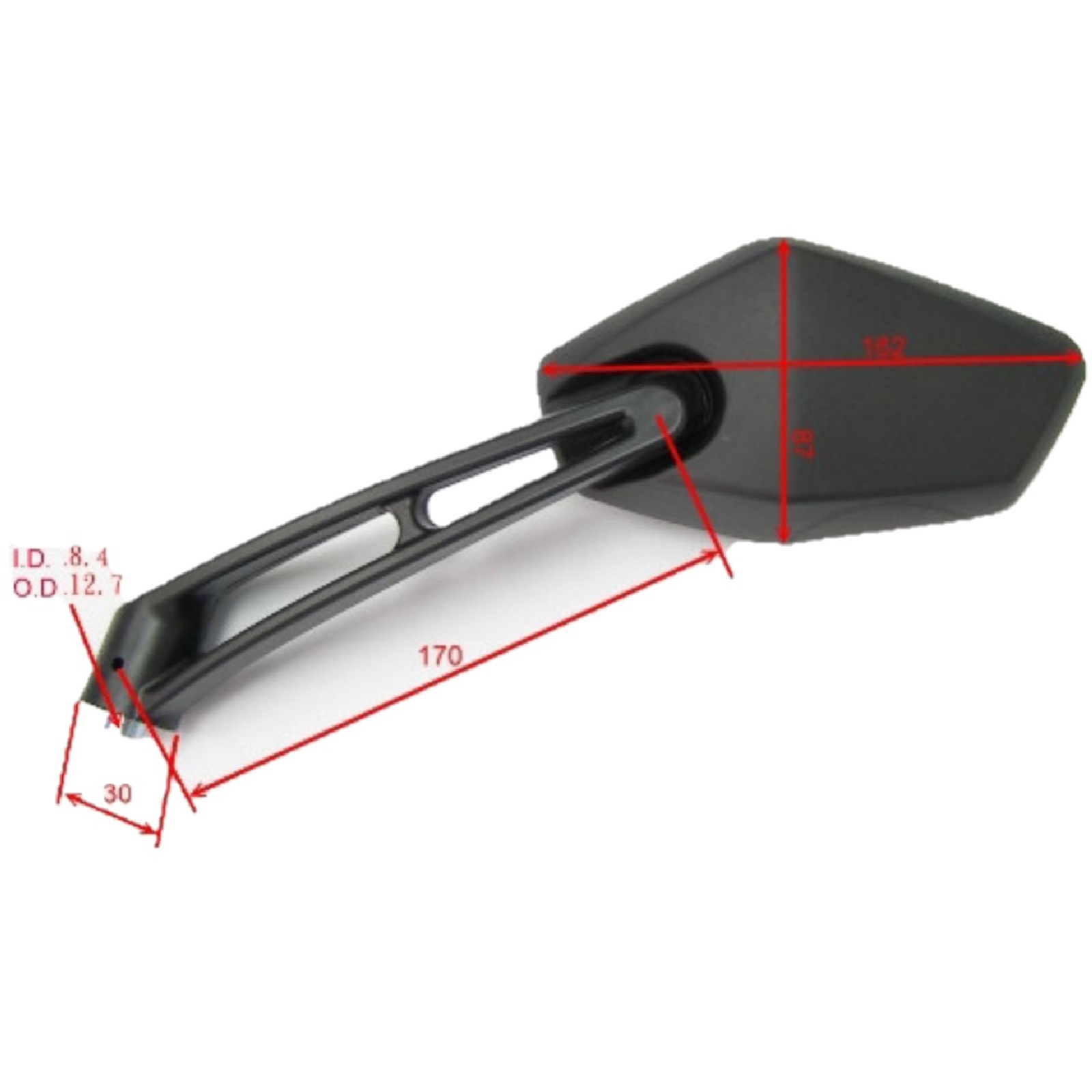 JMP Rückspiegel Paar für Aprilia SR 50 R LC 2005 - 2018 LC Euro4 2018 - 2021 LC Ditech Factory 2005 - 2014